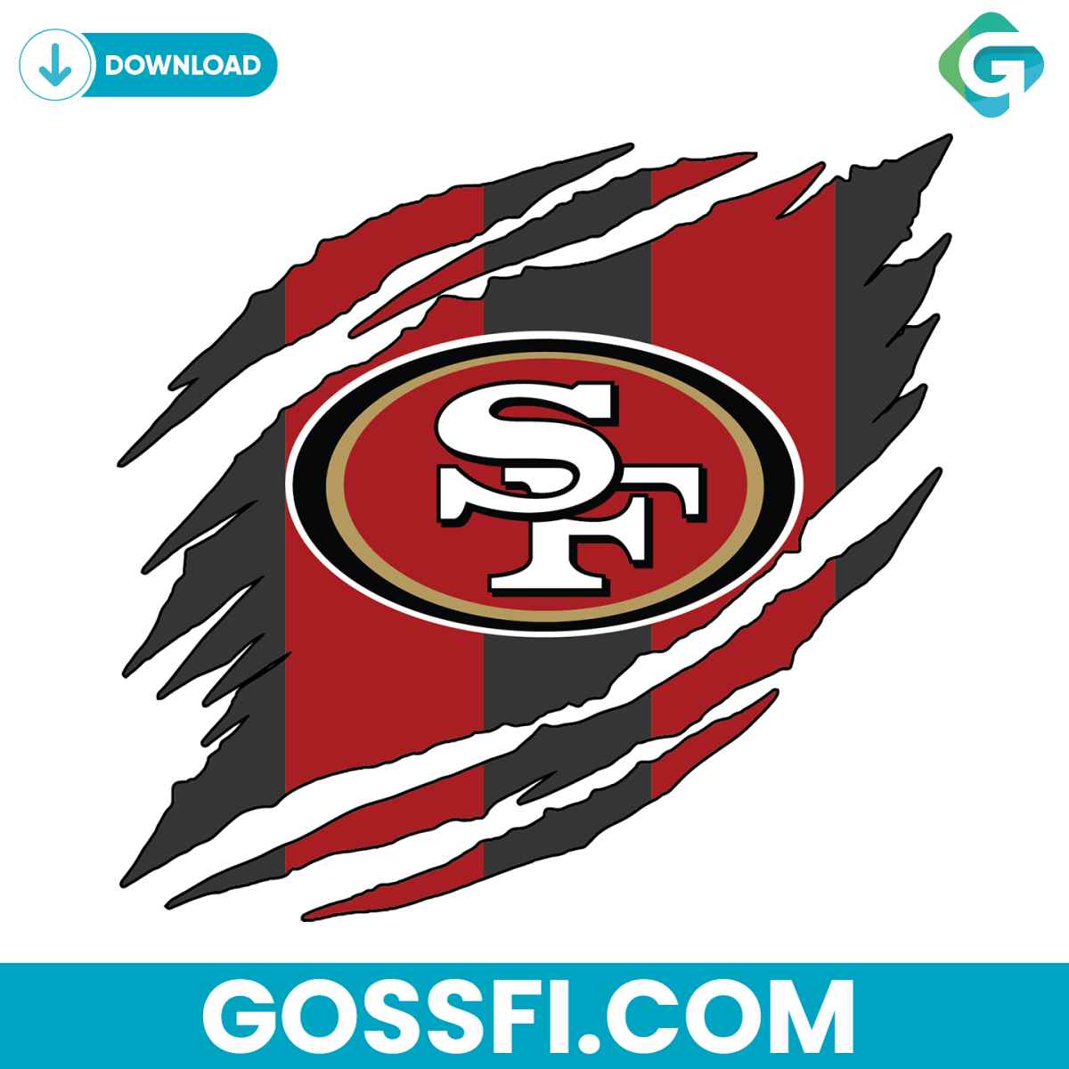san-francisco-49ers-torn-nfl-svg-digital-download