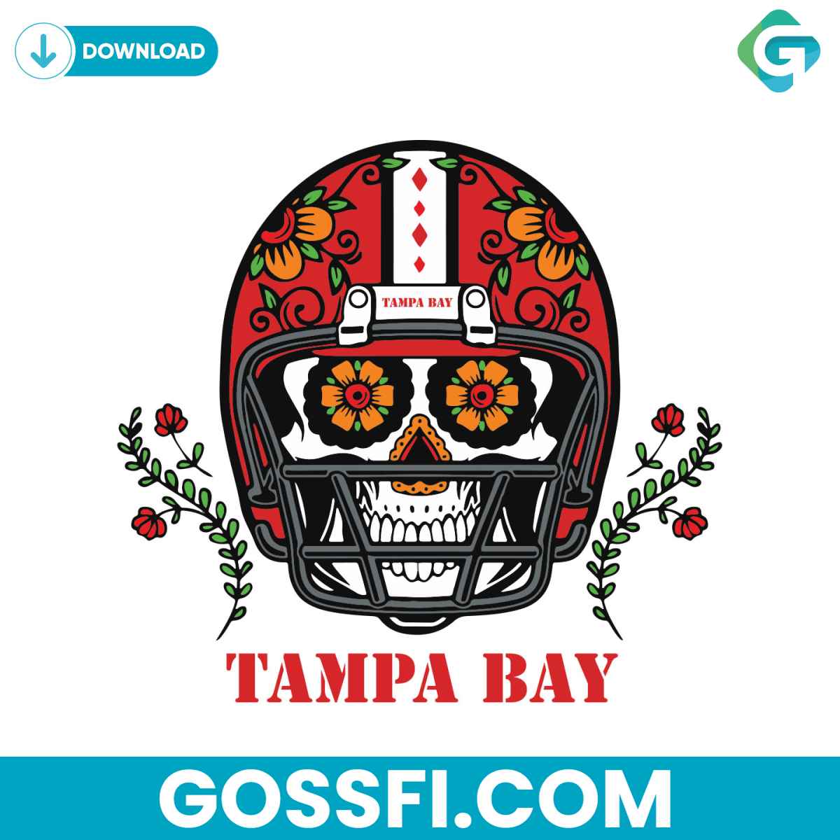 tampa-bay-buccaneers-skull-helmet-svg
