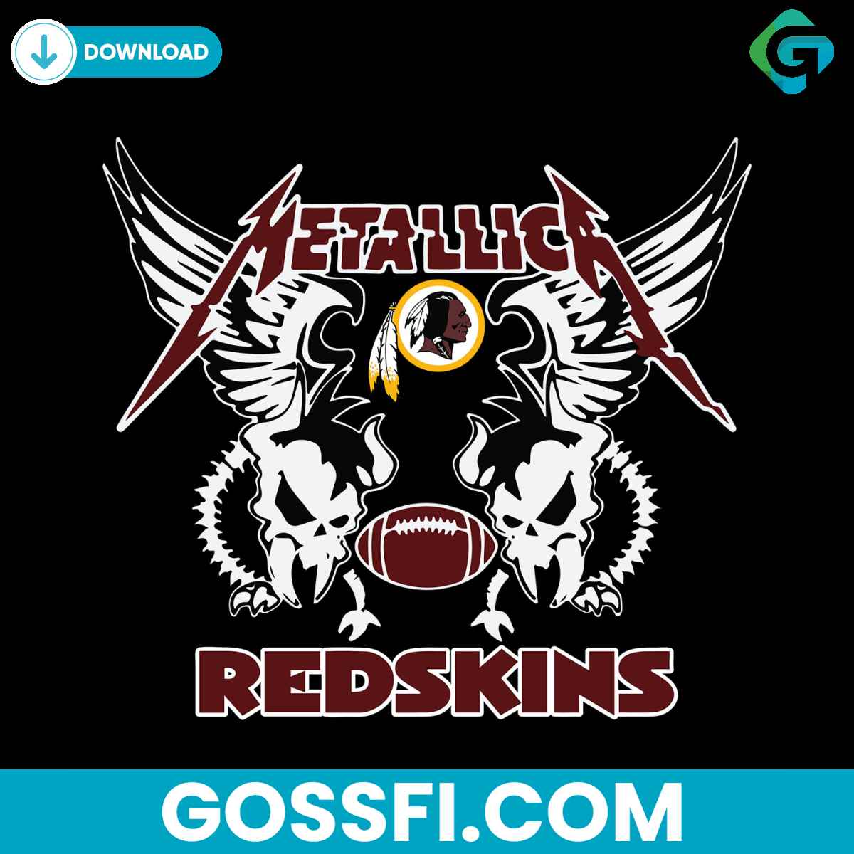 metallica-washington-football-team-svg