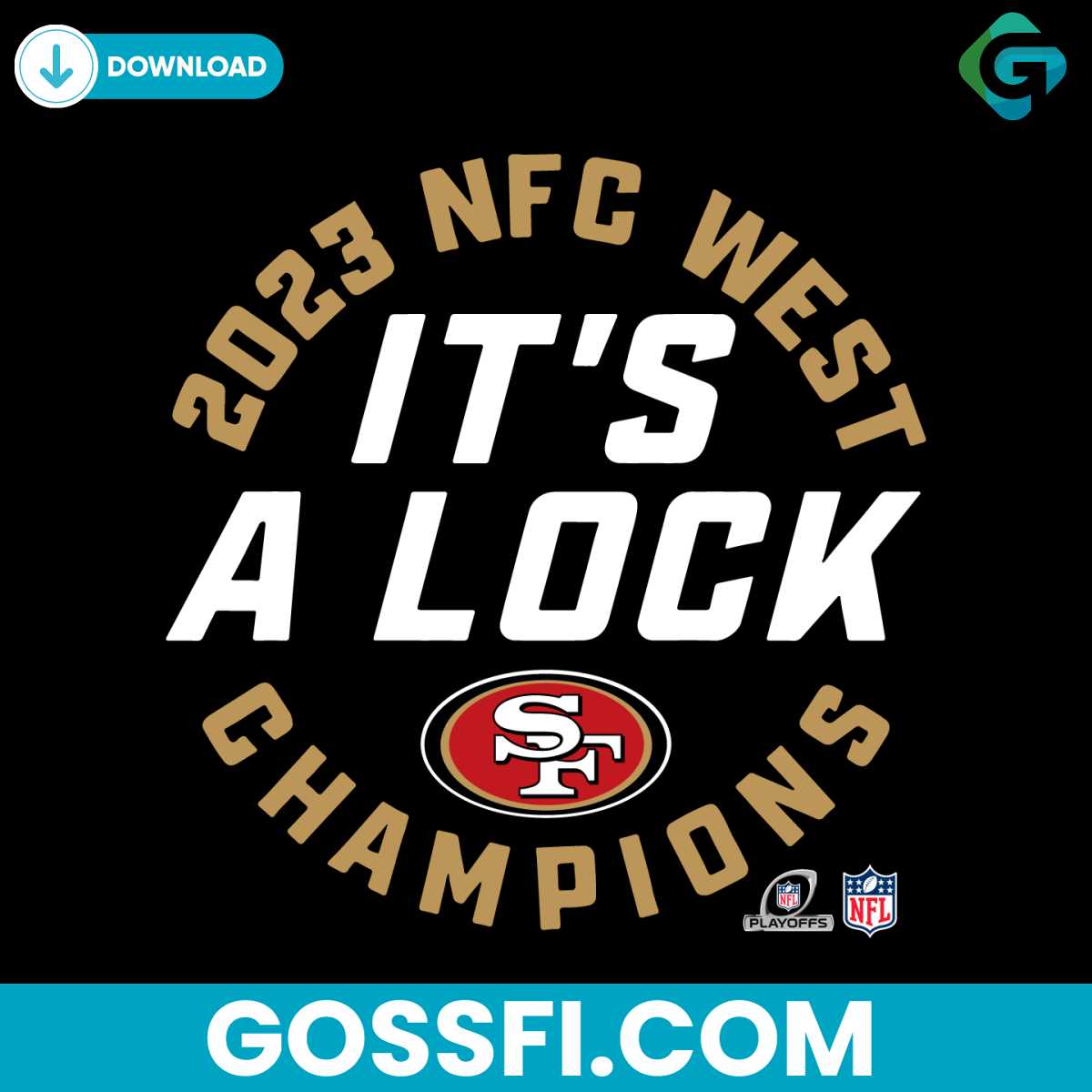 san-francisco-49ers-2023-nfc-west-division-champions-svg