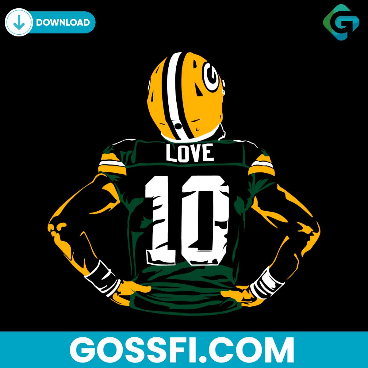 green-bay-packers-football-player-jordan-love-svg