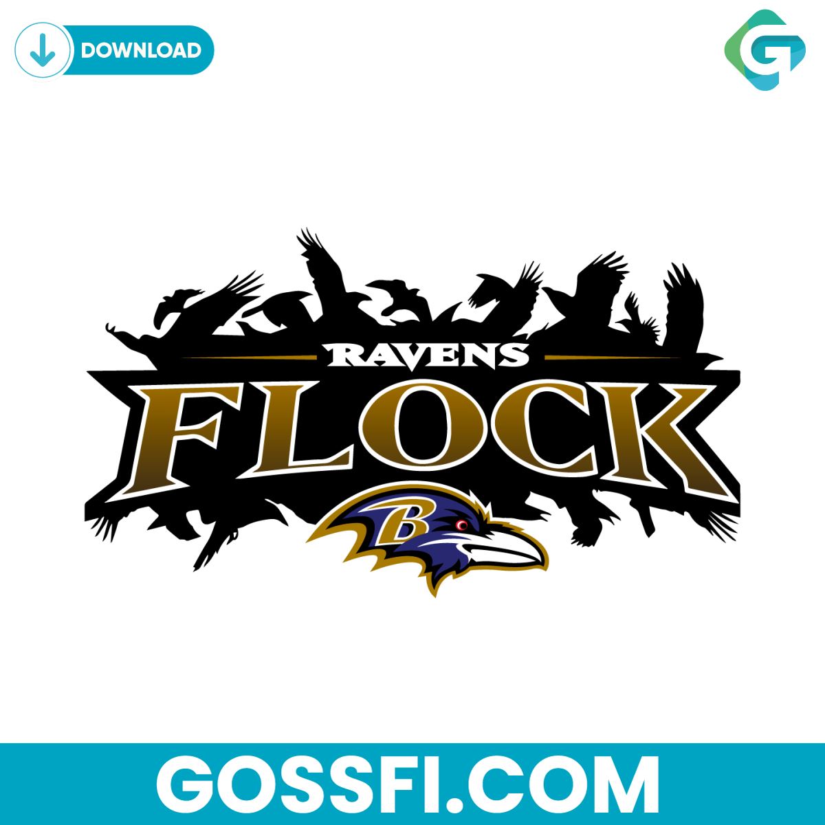 baltimore-ravens-flock-football-svg-digital-download