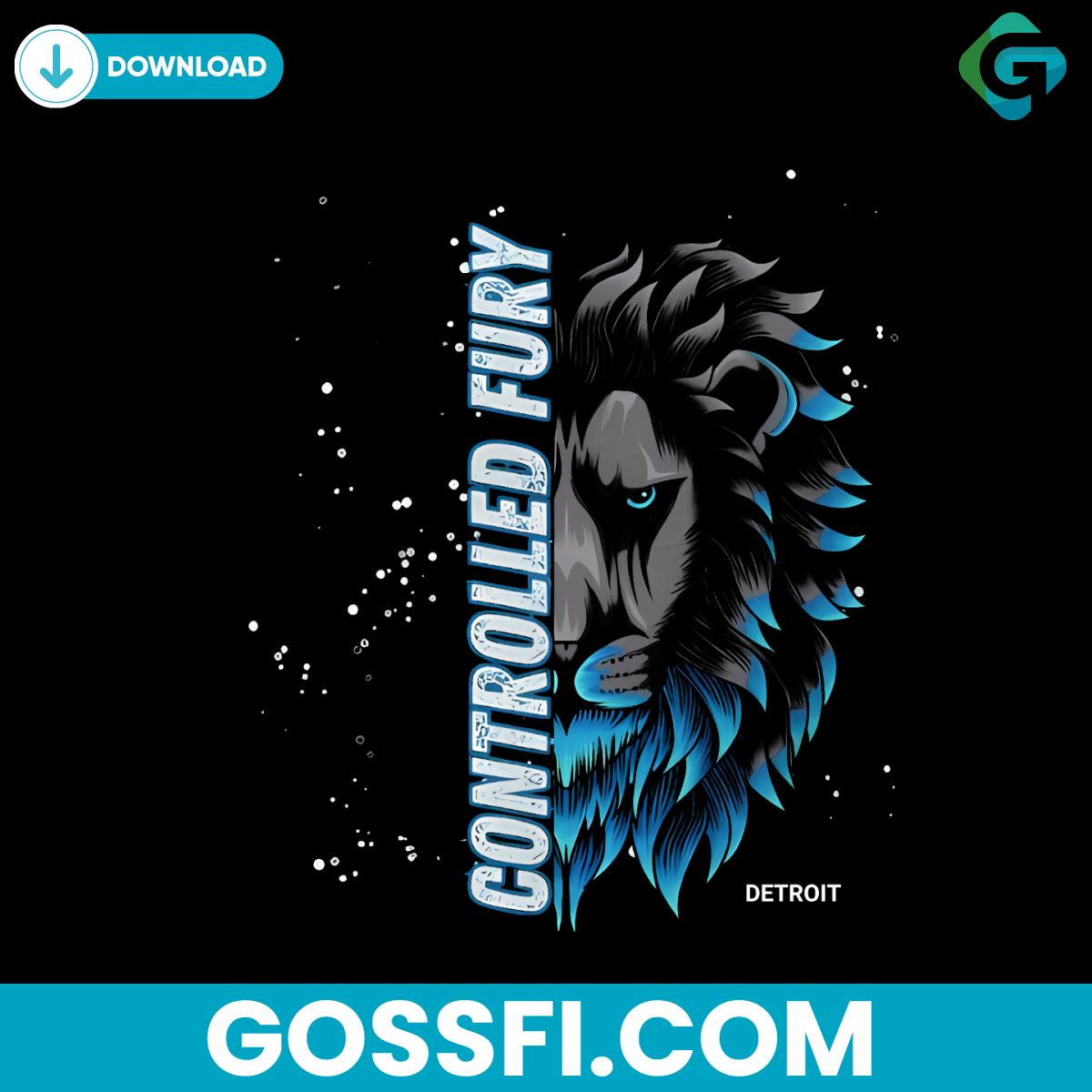 controlled-fury-detroit-lions-football-png