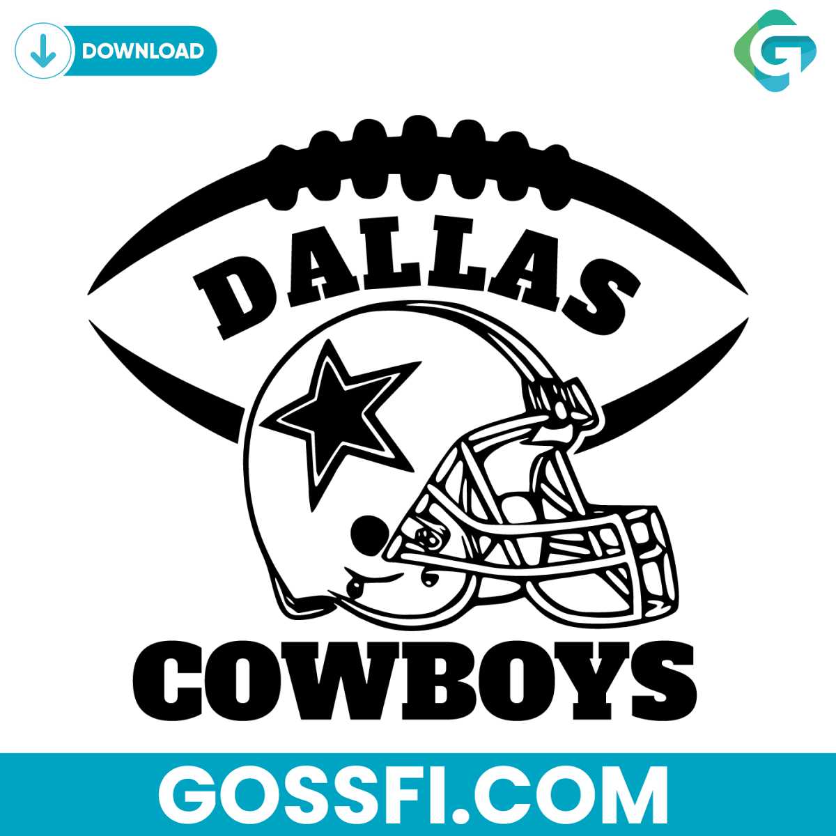 dallas-cowboys-football-helmet-svg-digital-download