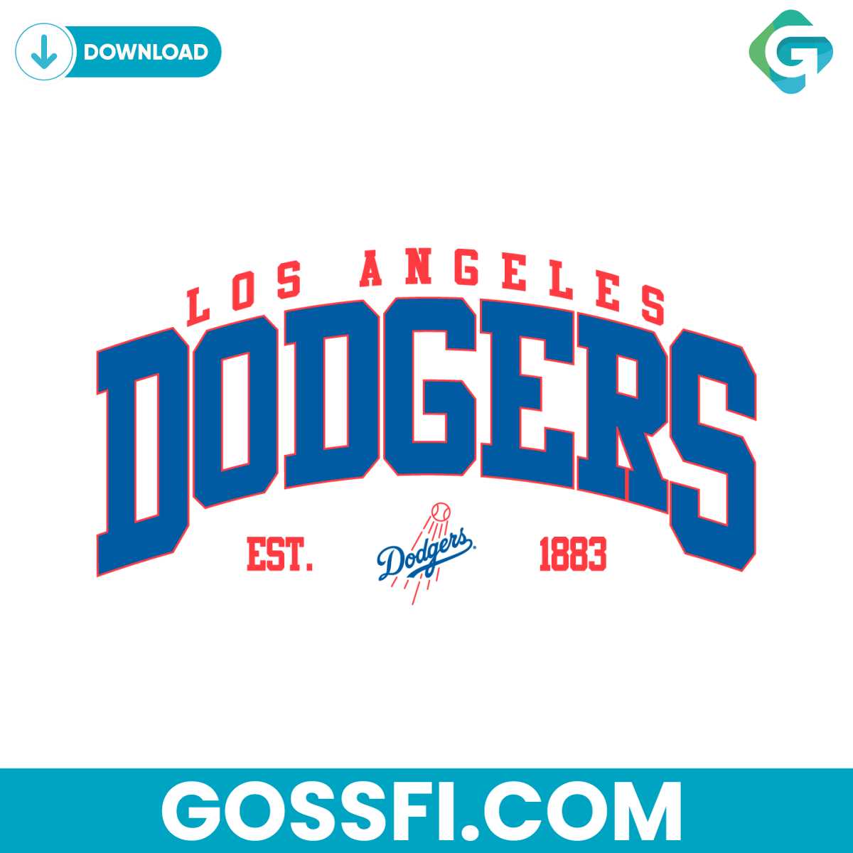 los-angeles-dodgers-1883-svg-digital-download