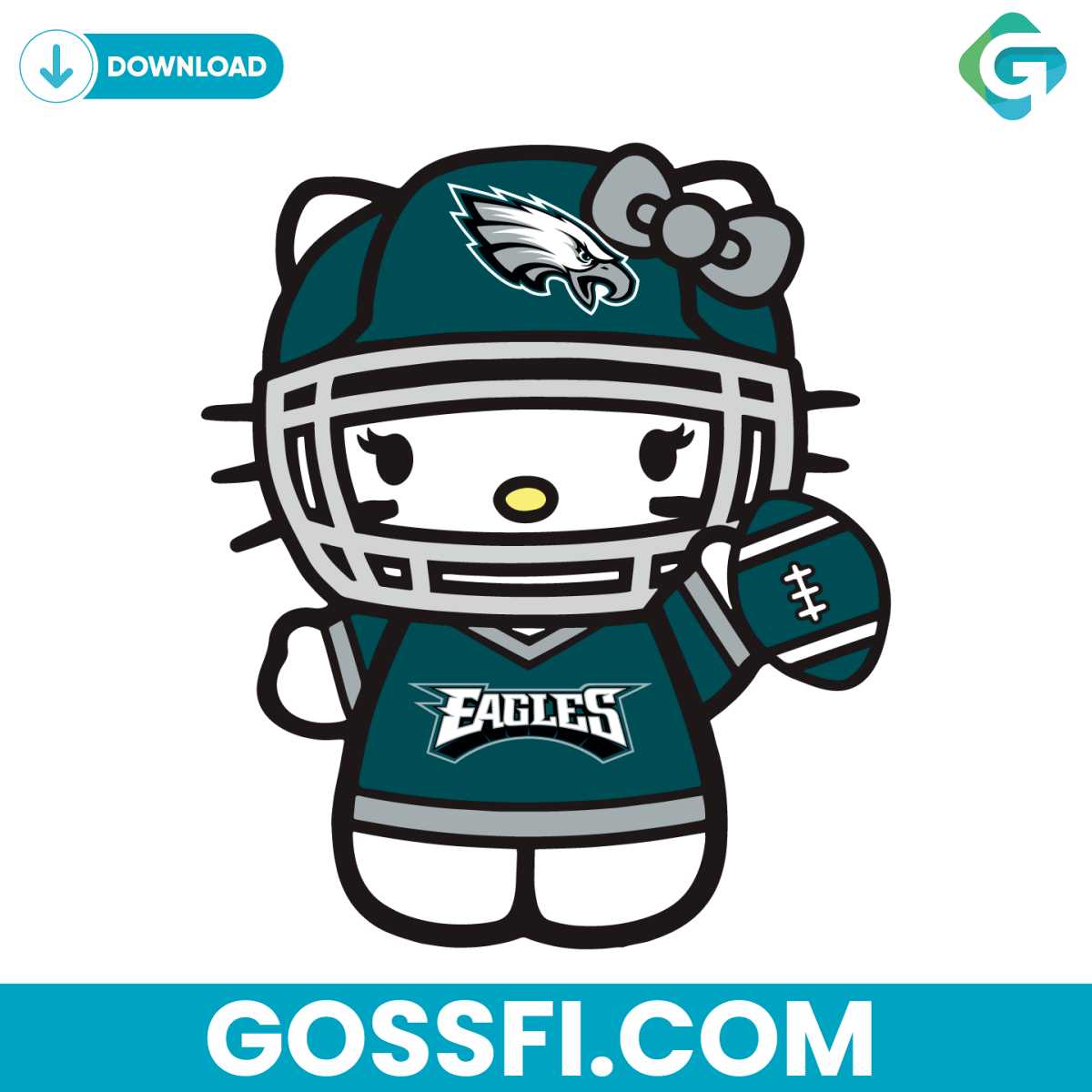 kitty-kawaii-sports-eagles-football-svg-digital-download