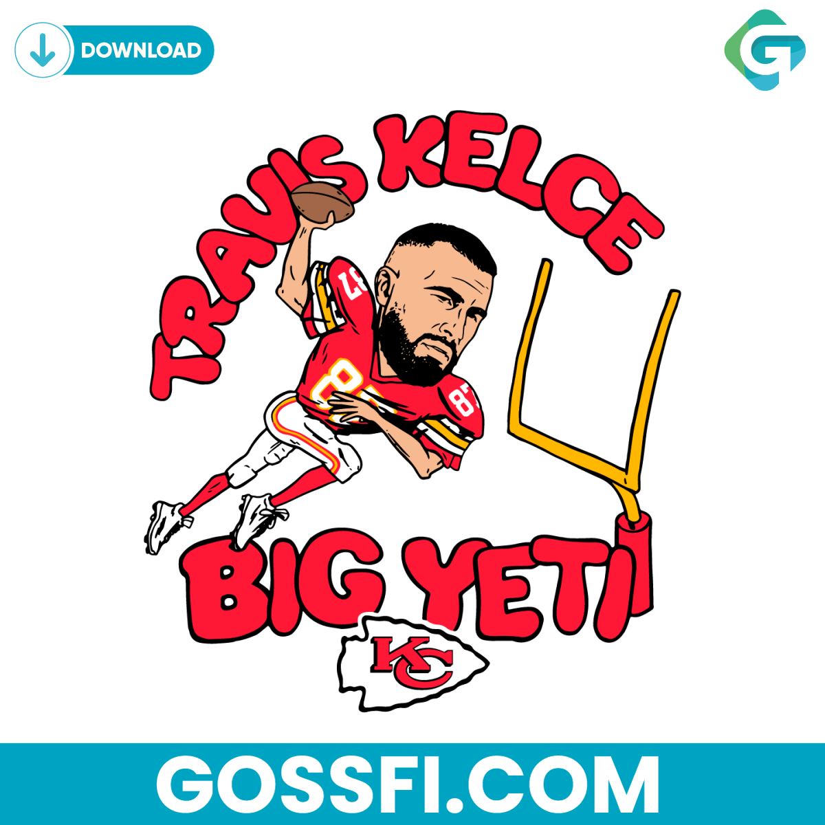 travis-kelce-big-yeti-kansas-city-chiefs-player-svg