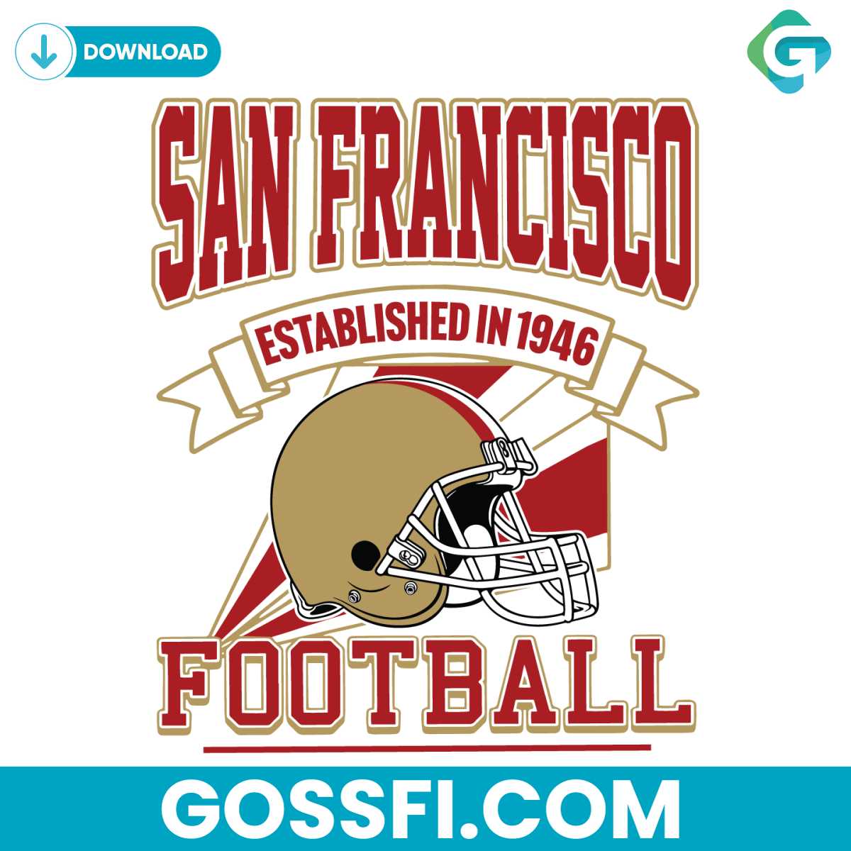 retro-san-francisco-49ers-1946-football-helmet-svg-digital-download