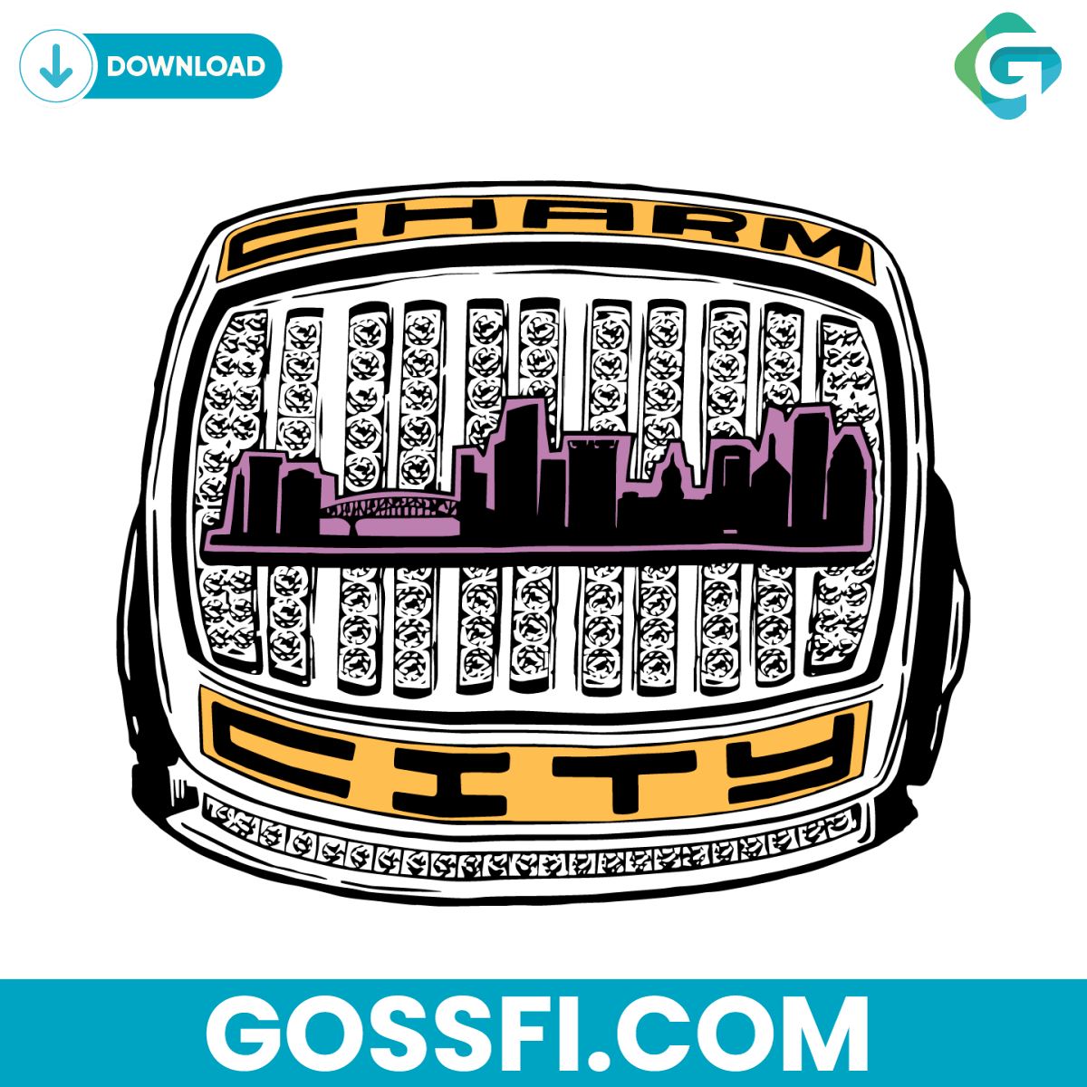 charm-city-super-bowl-ring-baltimore-ravens-svg-digital-download