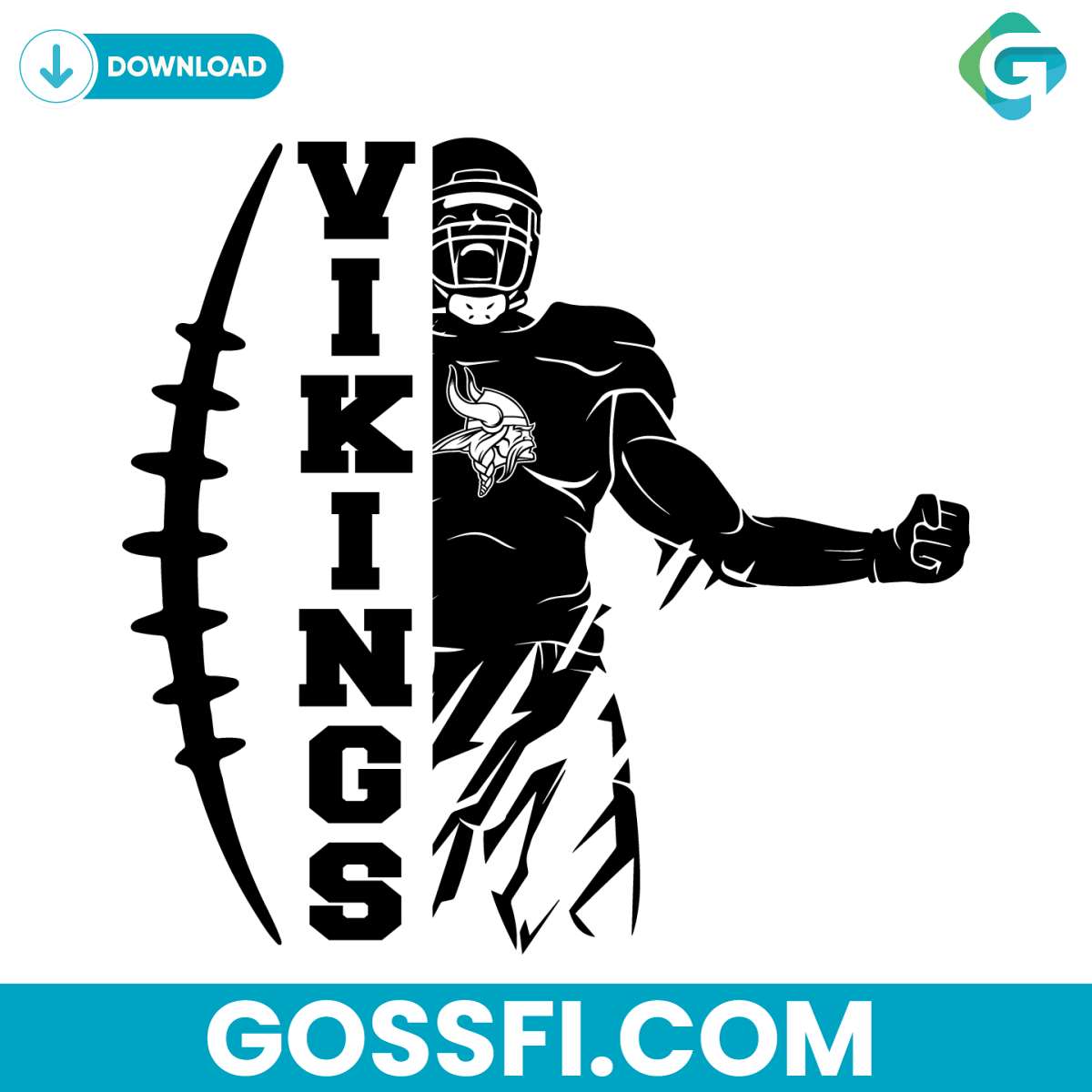 vikings-football-player-svg-digital-download