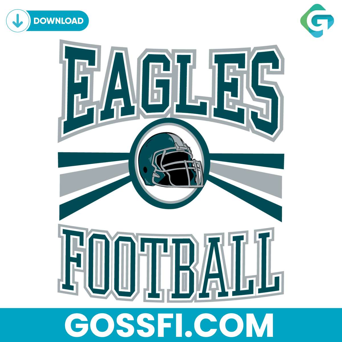 retro-eagles-football-helmet-svg-digital-download