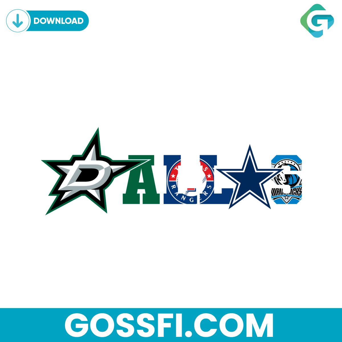 dallas-sport-teams-svg-cricut-digital-download
