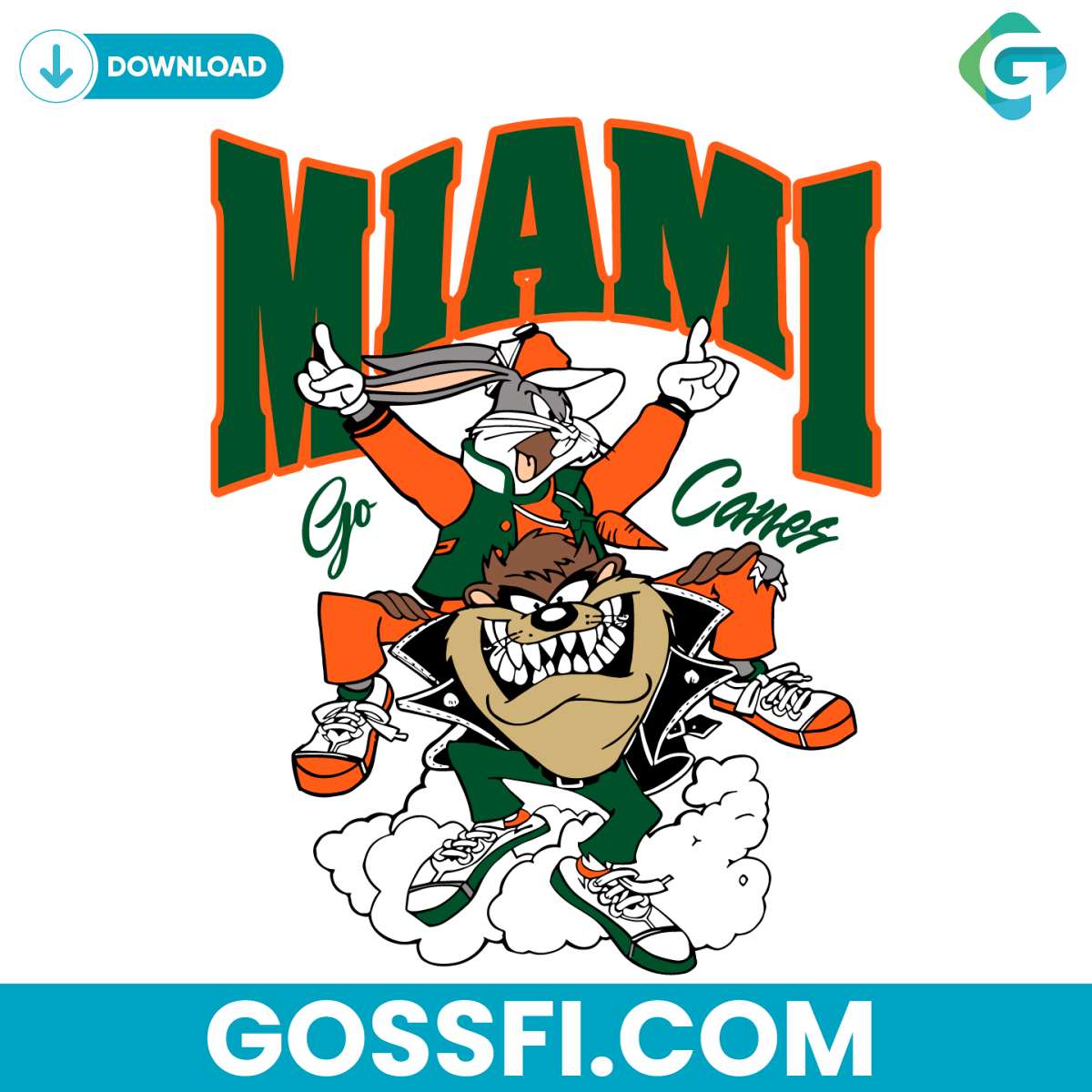 funny-looney-tunes-miami-go-canes-svg