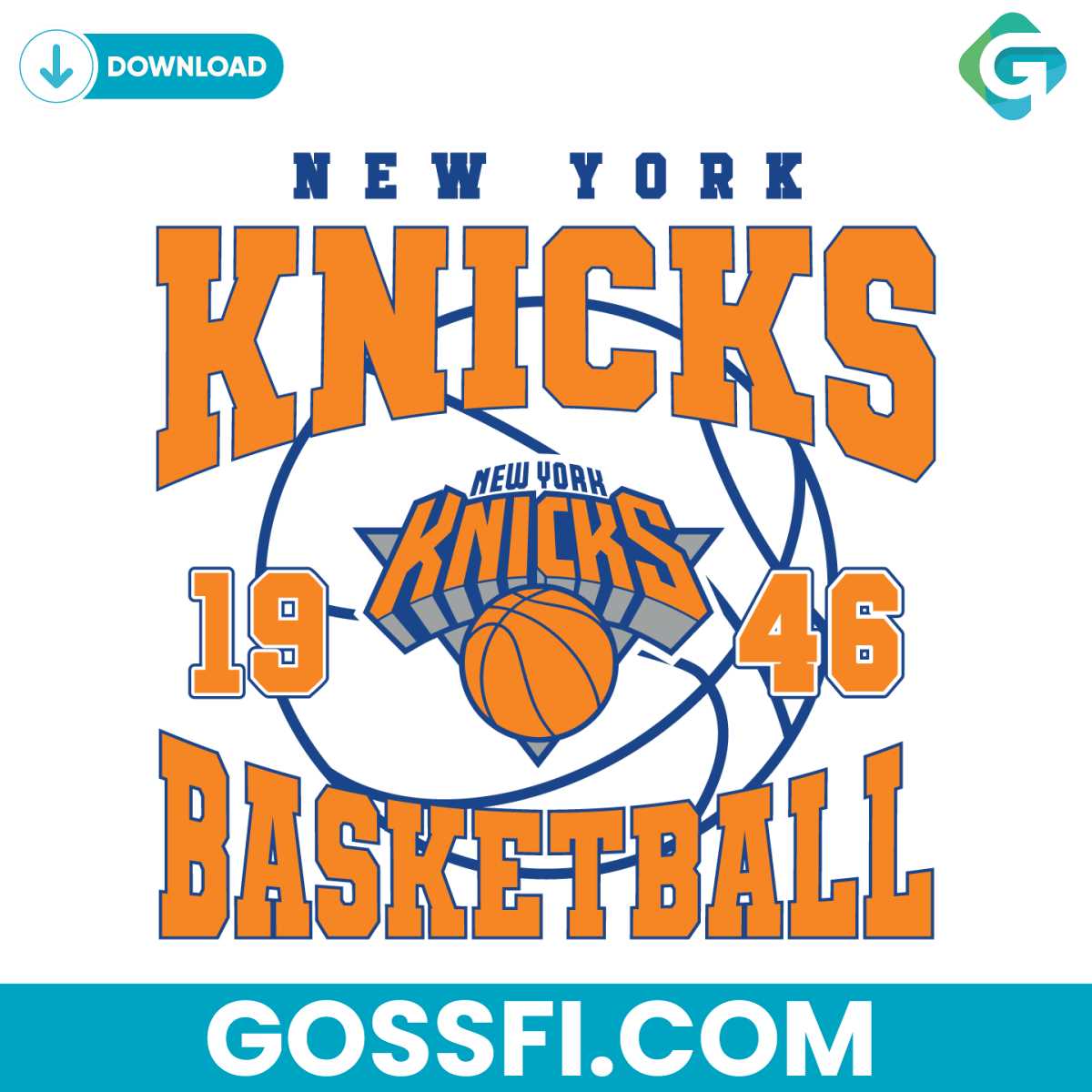vintage-new-york-knicks-1946-basketball-svg