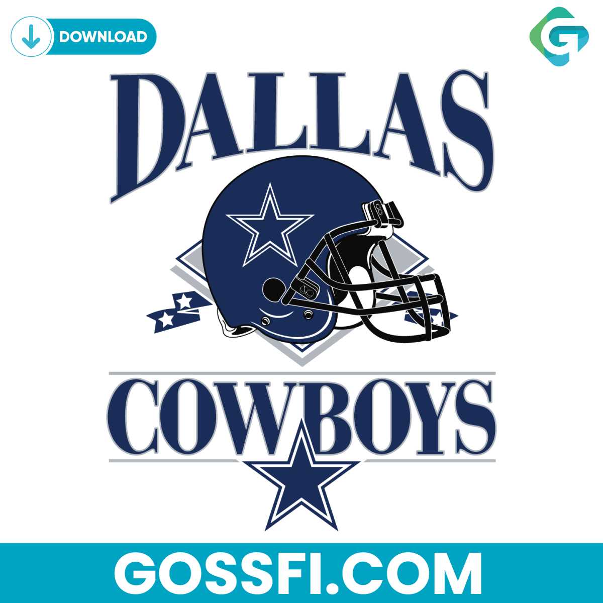 dallas-cowboys-1960-helmet-logo-svg-digital-download