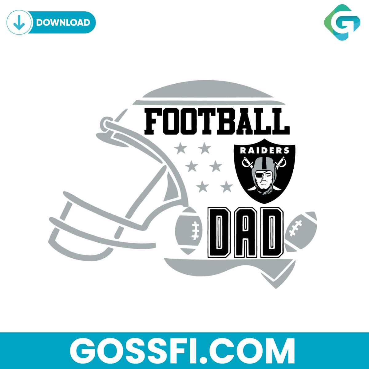 football-dad-las-vegas-raiders-helmet-svg