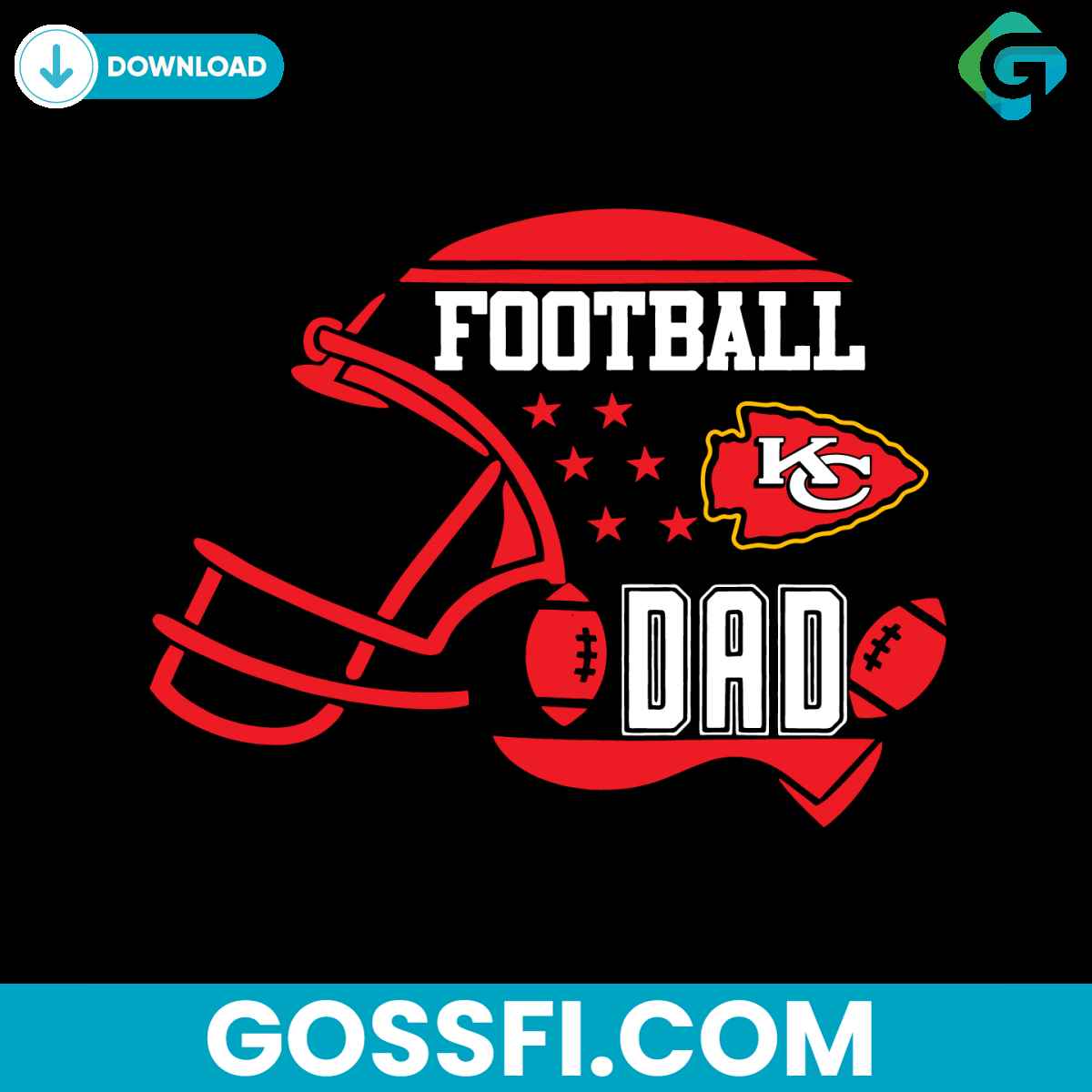 football-dad-kansas-city-chiefs-nfl-svg