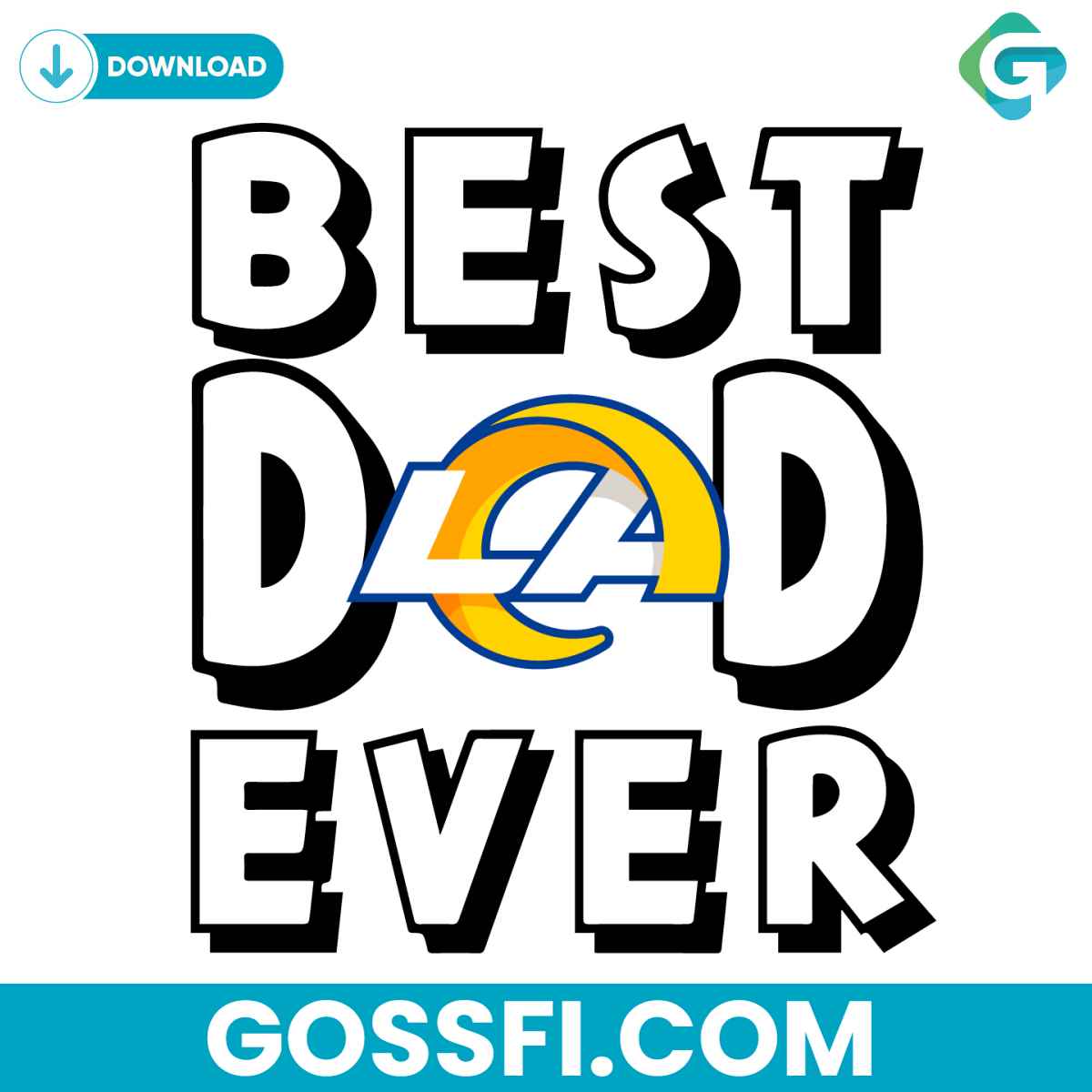 best-dad-ever-los-angeles-rams-svg
