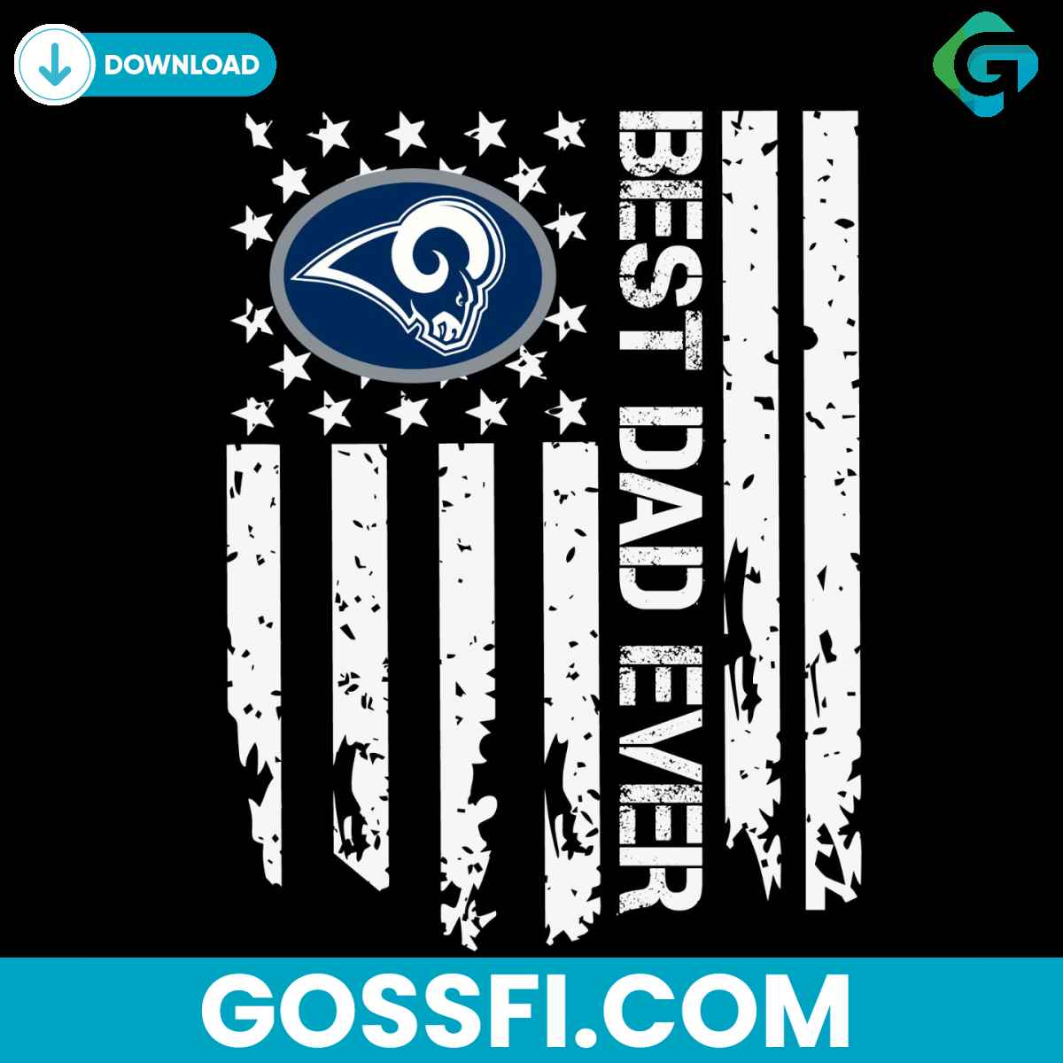 los-angeles-rams-best-dad-ever-american-flag-svg