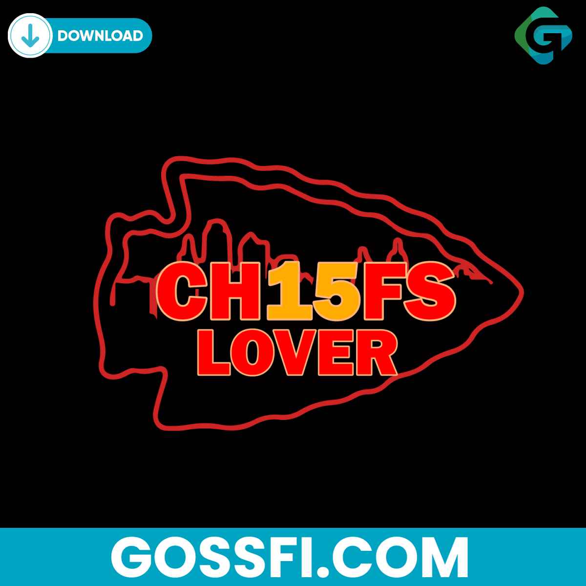 chief-lover-15-kansas-city-football-svg