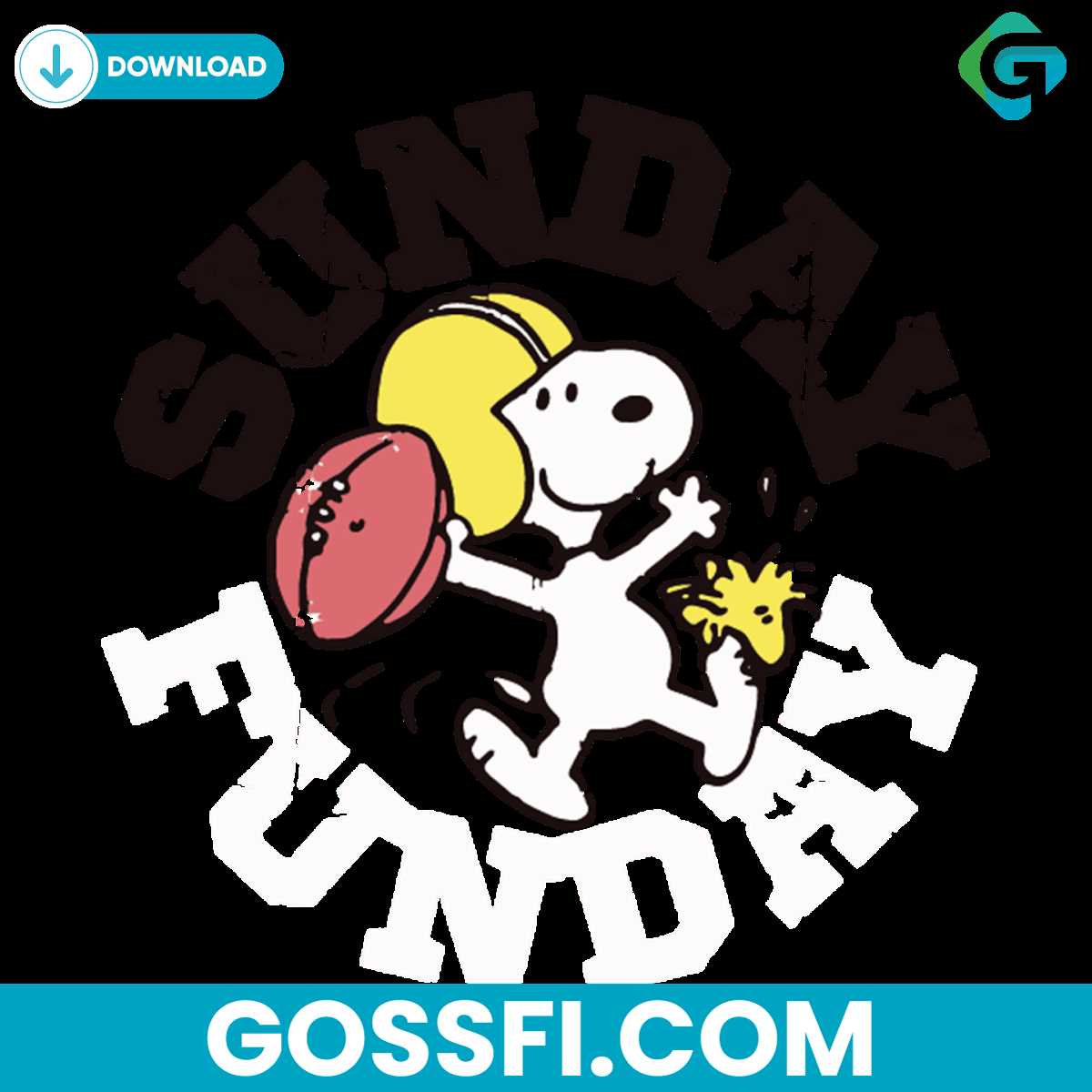 snoopy-sunday-funday-svg-digital-download