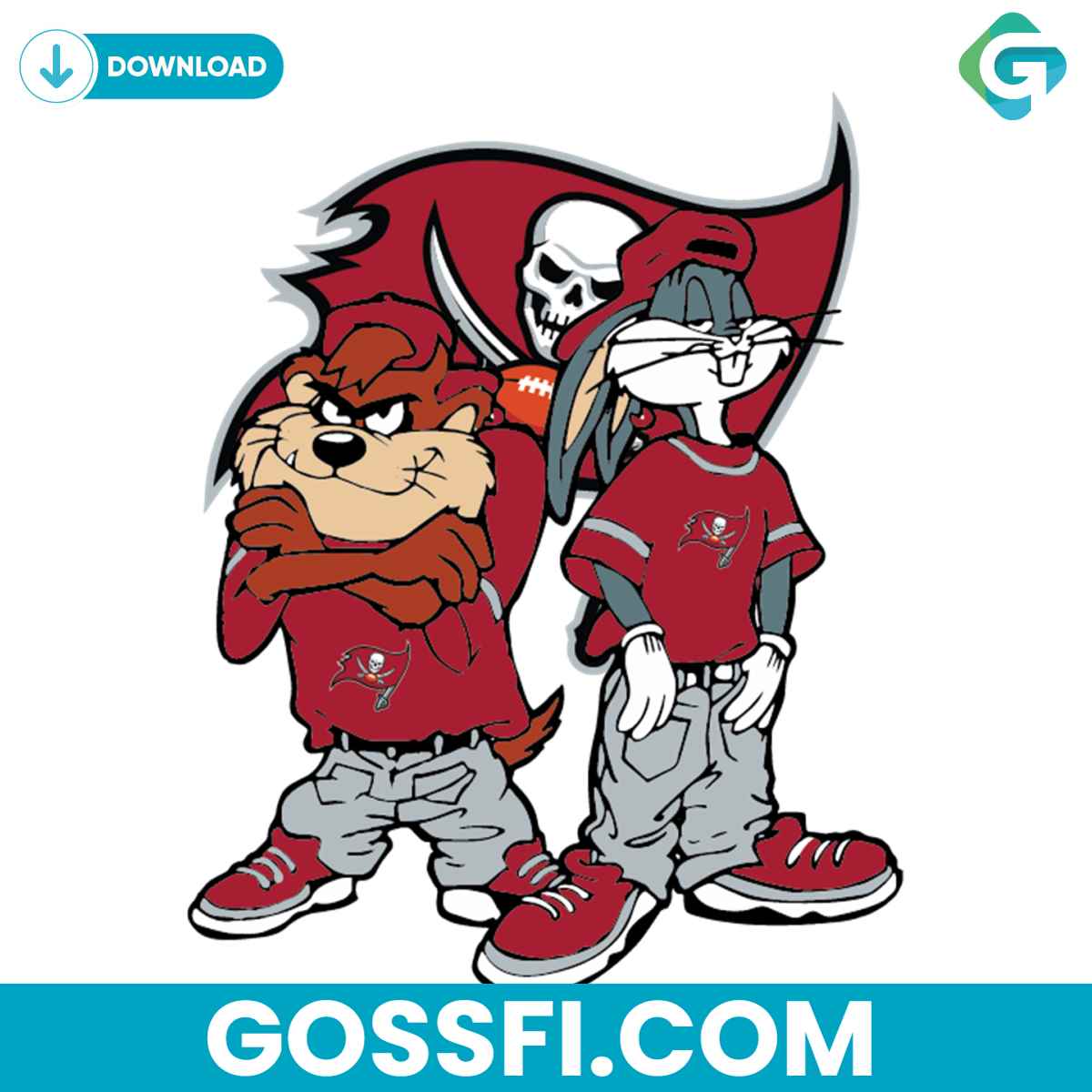 looney-tunes-hip-hop-tampa-bay-buccaneers-svg