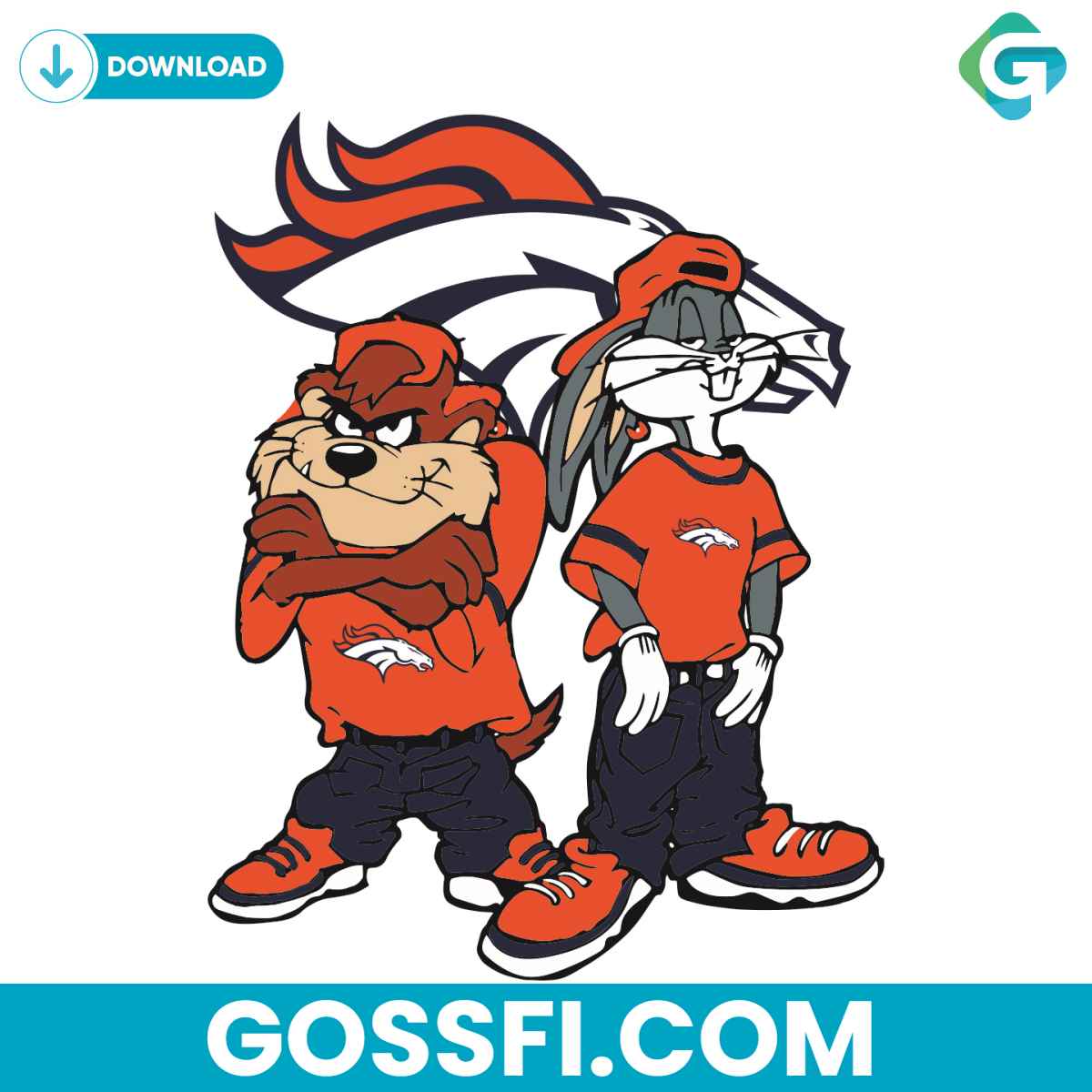 looney-tunes-hip-hop-denver-broncos-svg