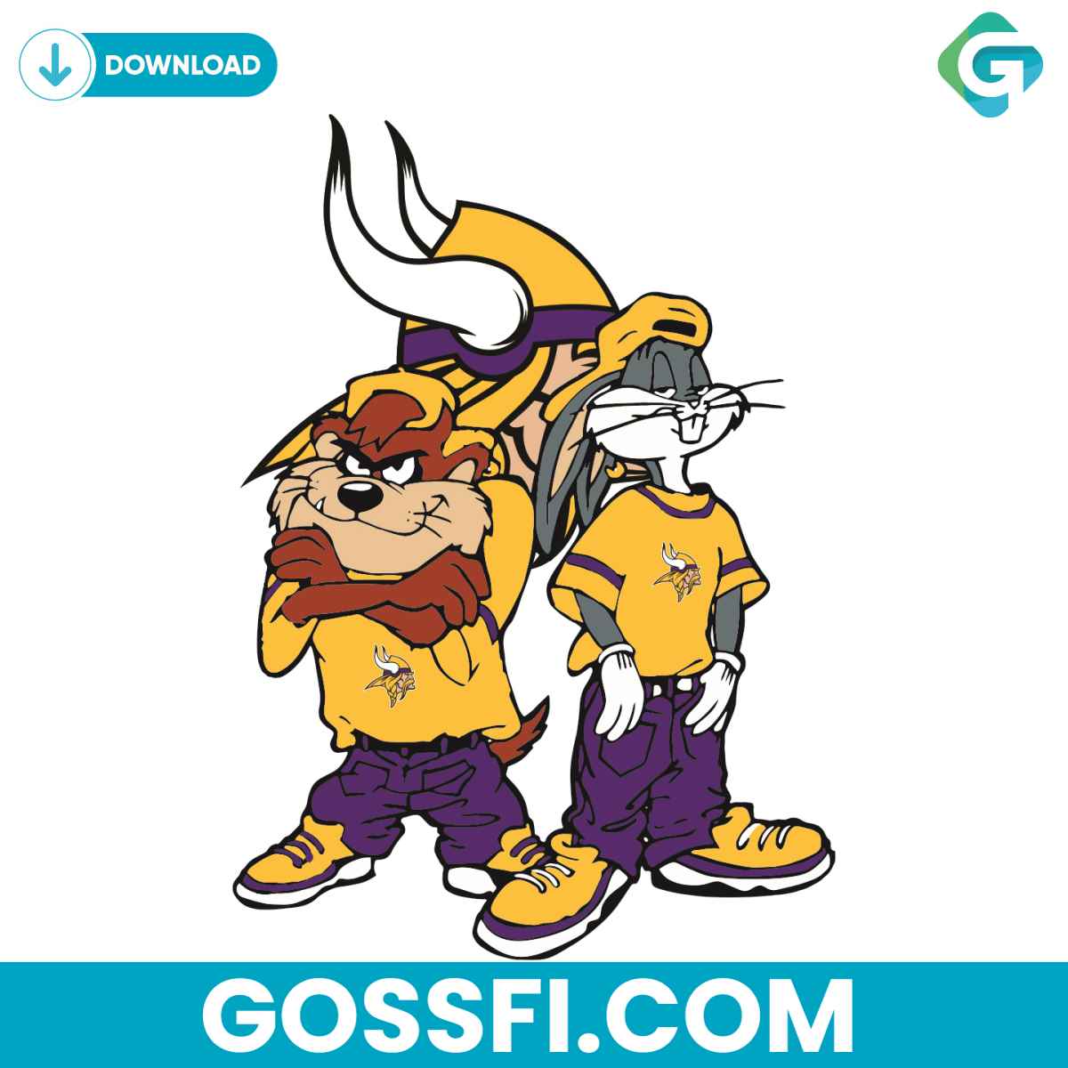 looney-tunes-hip-hop-minnesota-vikings-svg