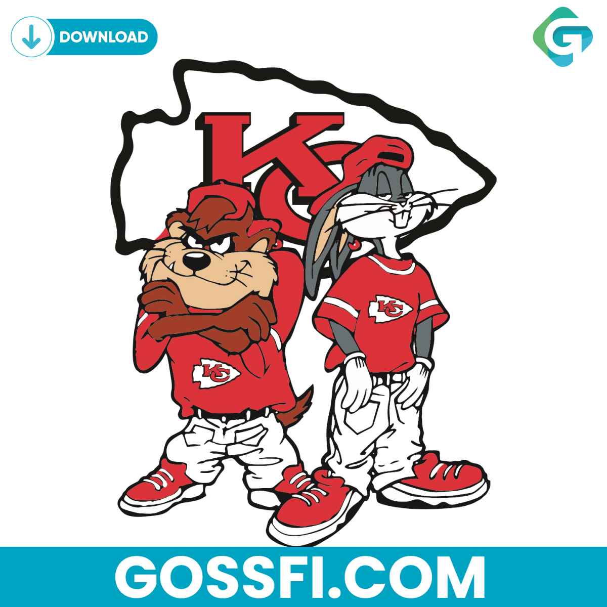 looney-tunes-hip-hop-kansas-city-chief-svg