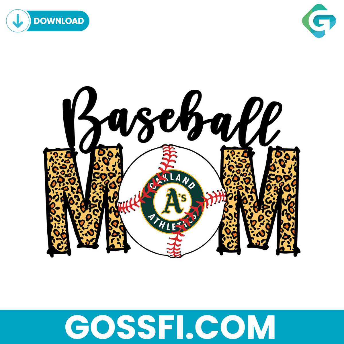 oakland-athletics-baseball-mom-svg