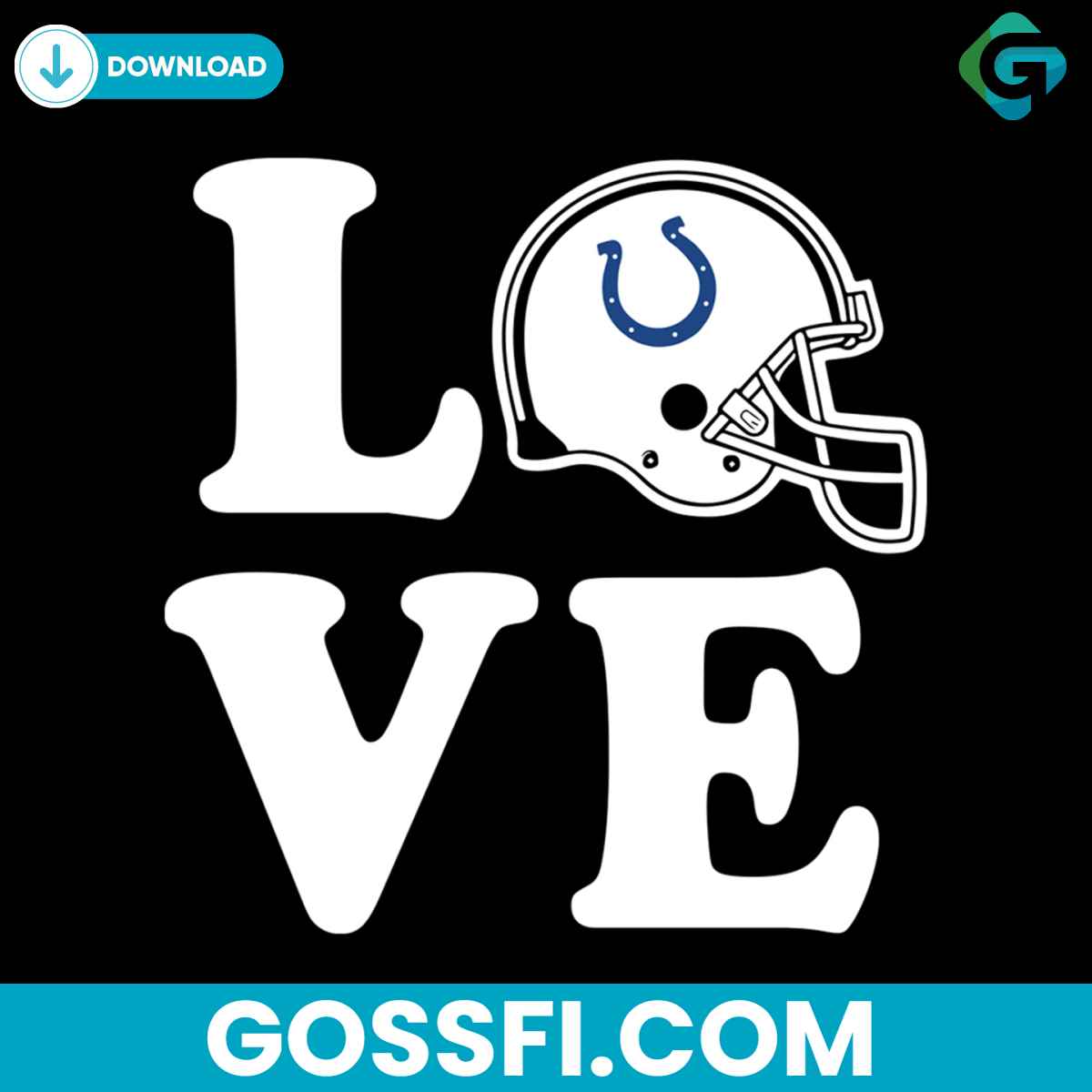 love-indianapolis-colts-helmet-svg-digital-download