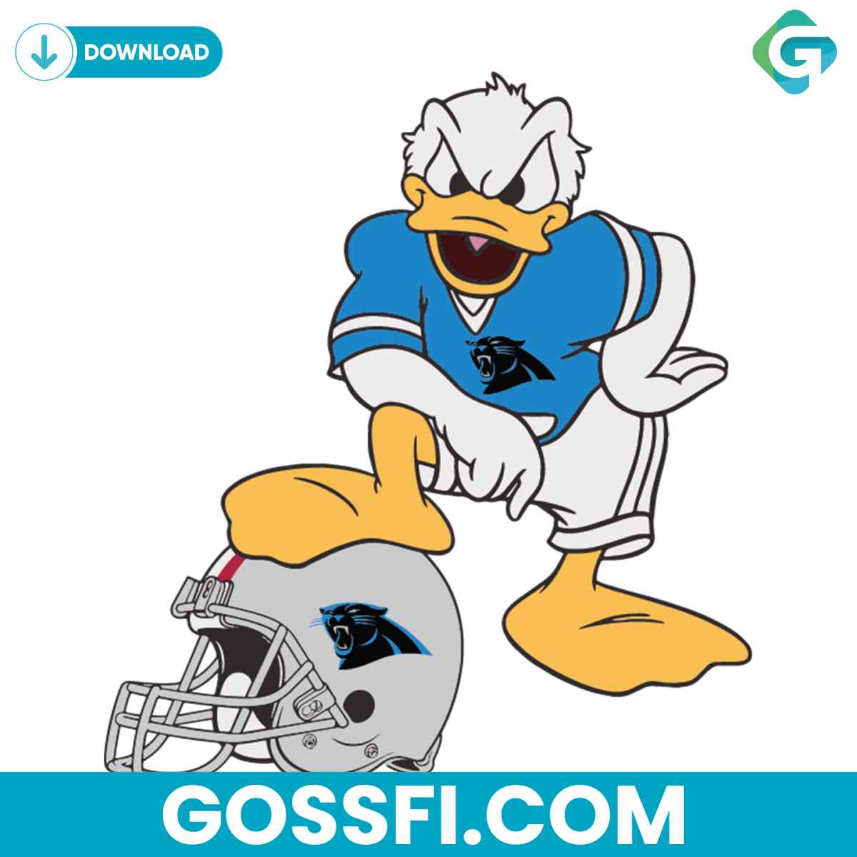 donald-duck-carolina-panthers-svg-digital-download
