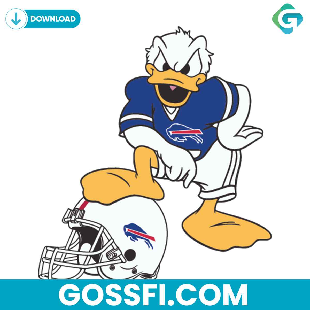 donald-duck-buffalo-bills-svg-digital-download