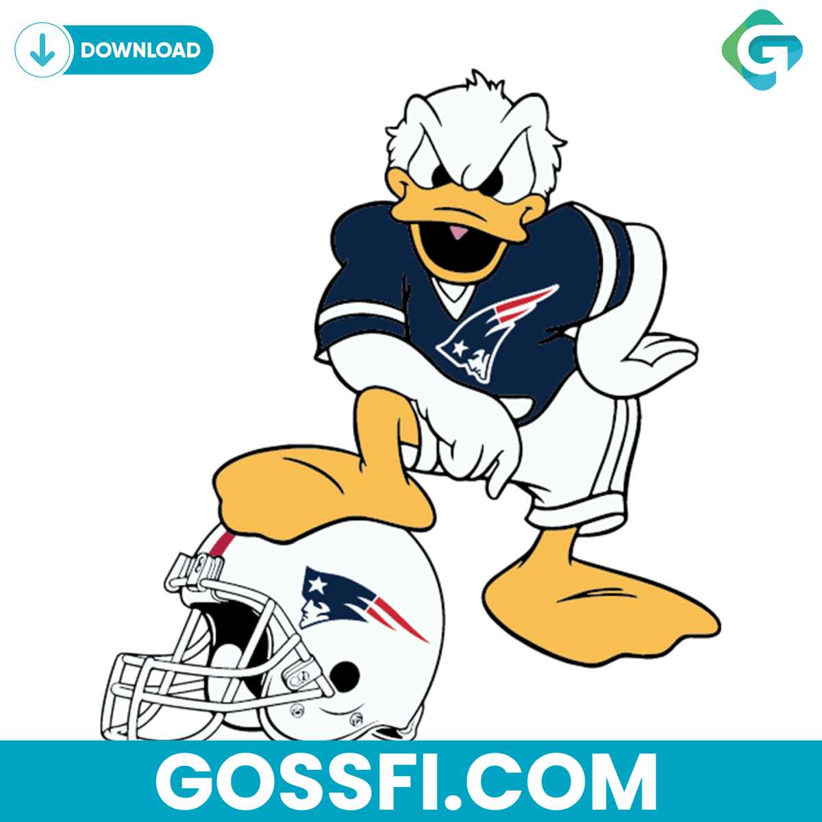donald-duck-new-england-patriots-svg
