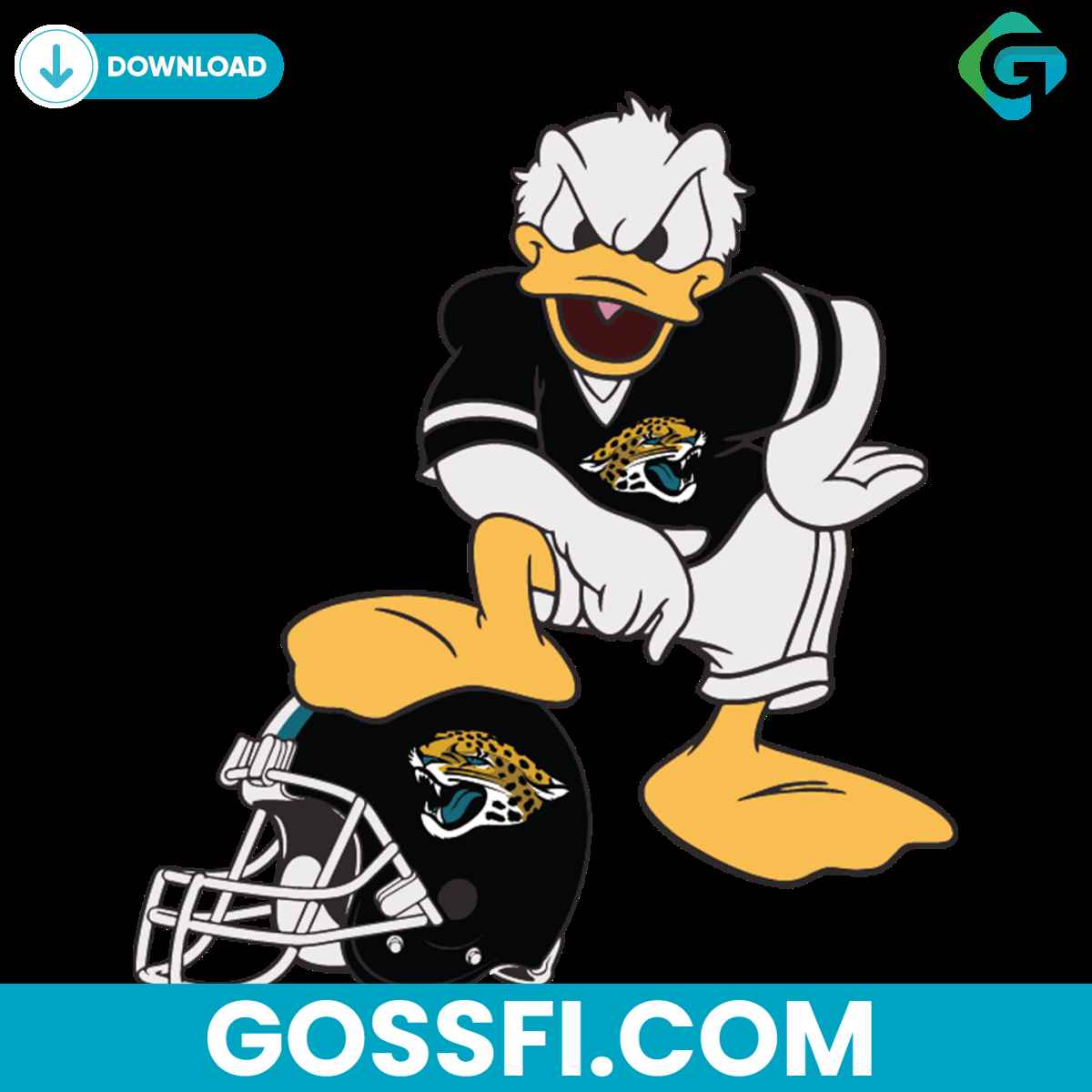 donald-duck-jacksonville-jaguars-svg-digital-download