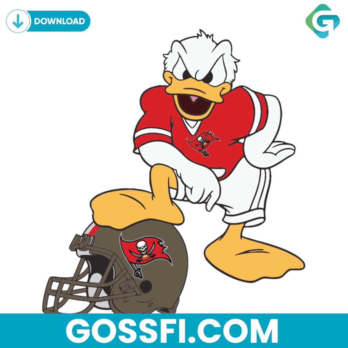 donald-duck-tampa-bay-buccaneers-svg