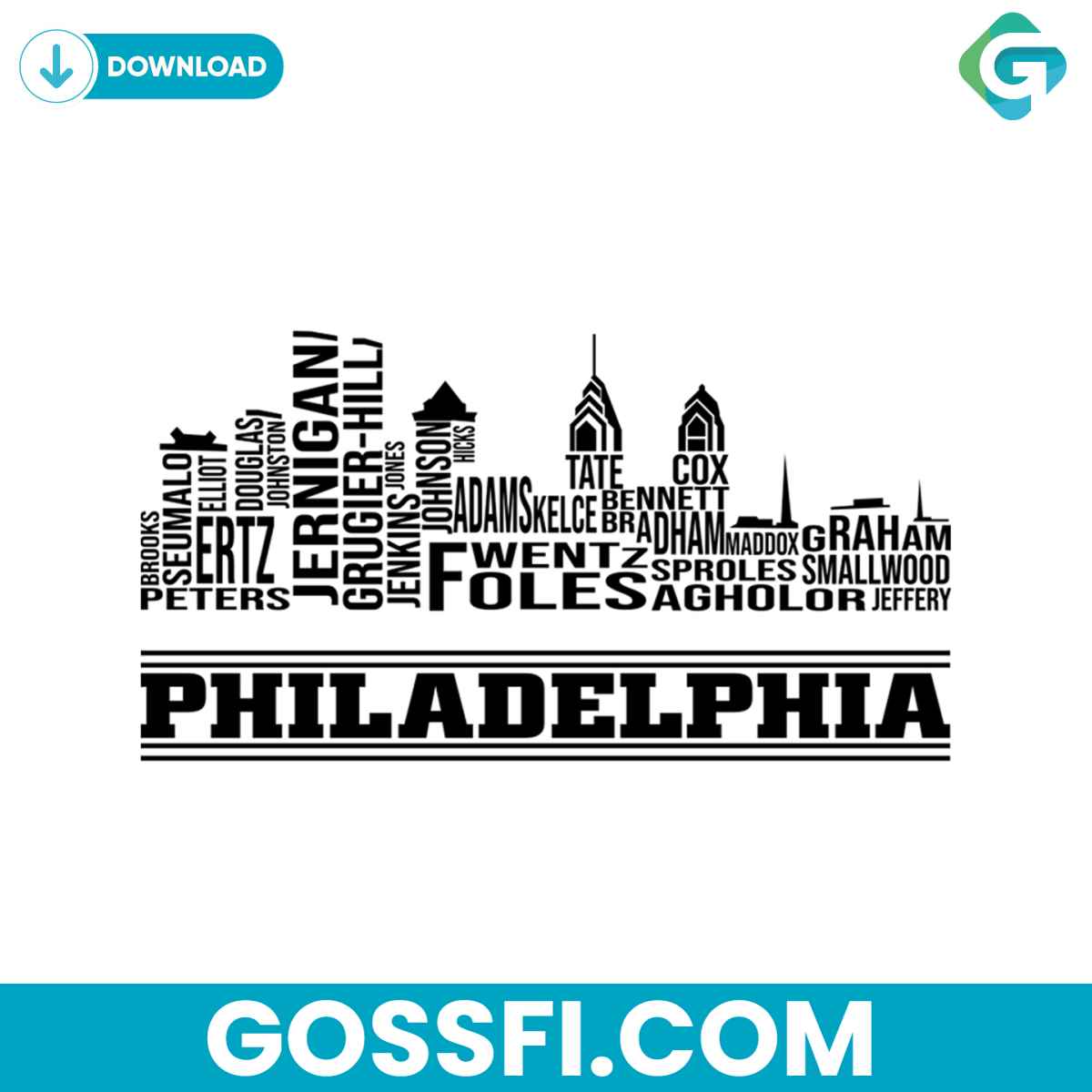 philadelphia-city-football-player-name-svg