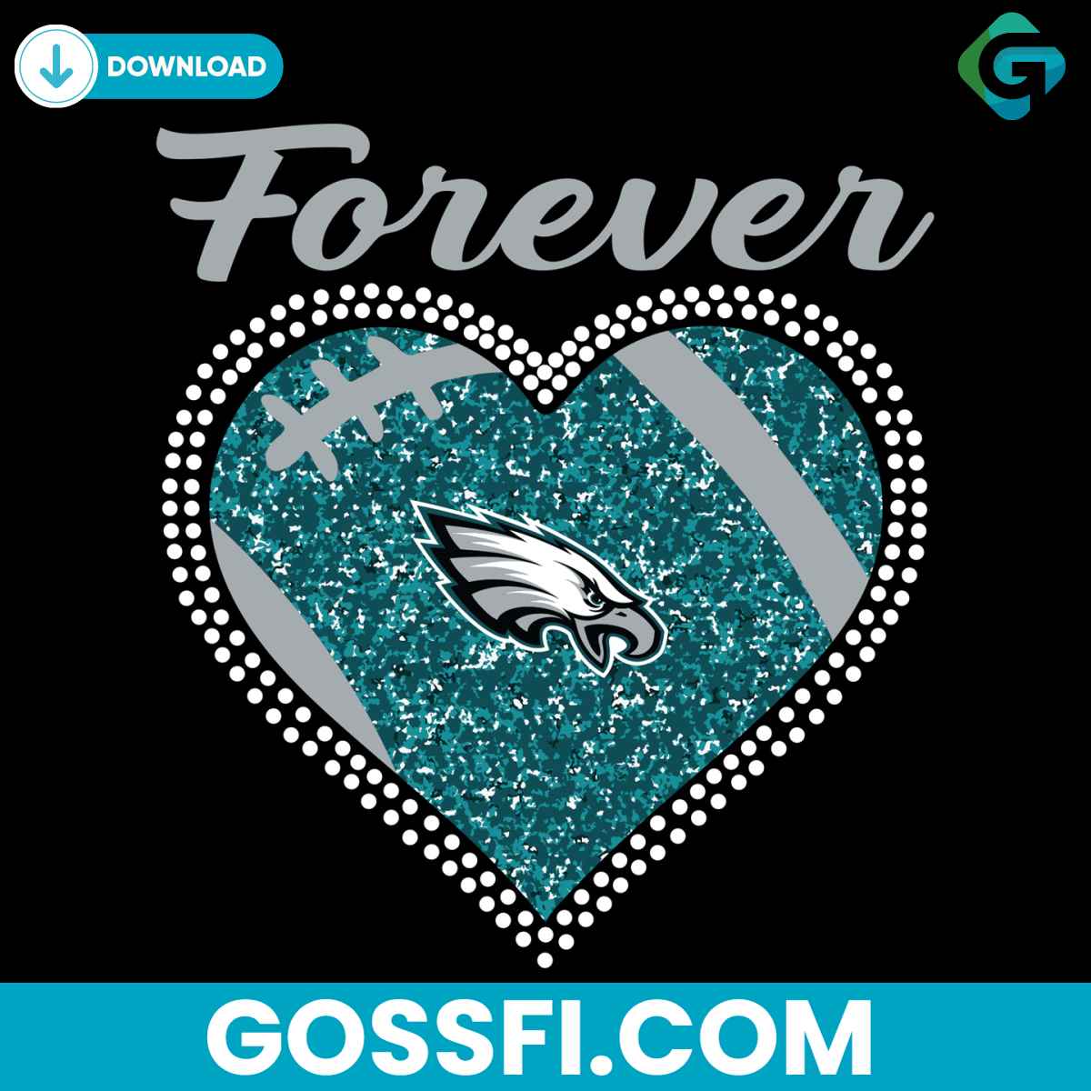 forever-philadelphia-eagles-heart-diamond-svg