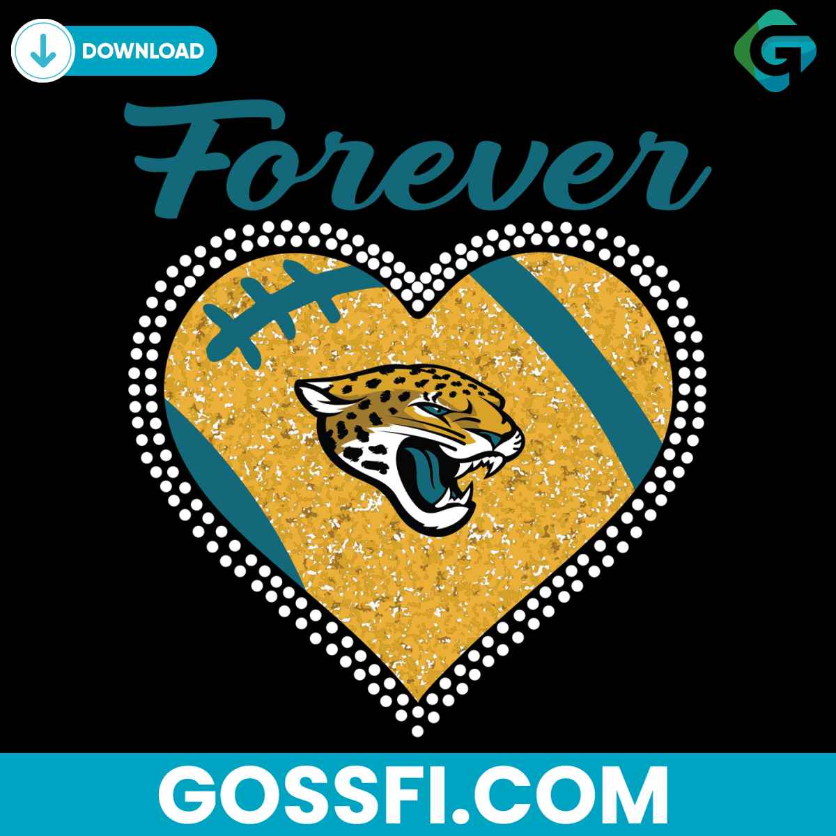 forever-jacksonville-jaguars-heart-diamond-svg