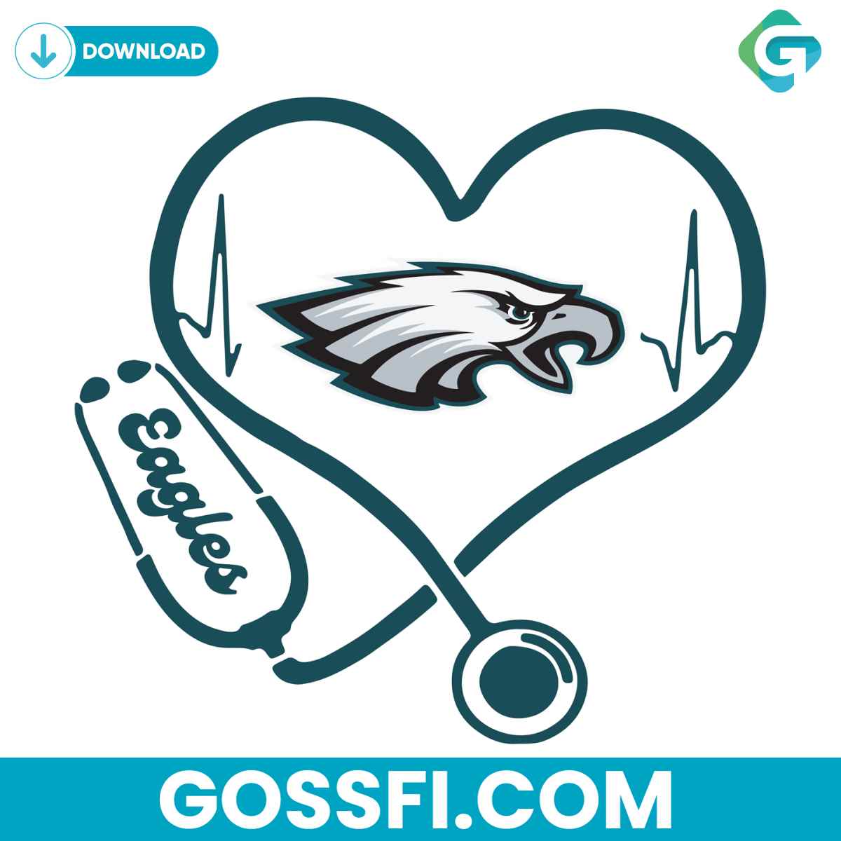 philadelphia-eagles-heart-stethoscope-svg