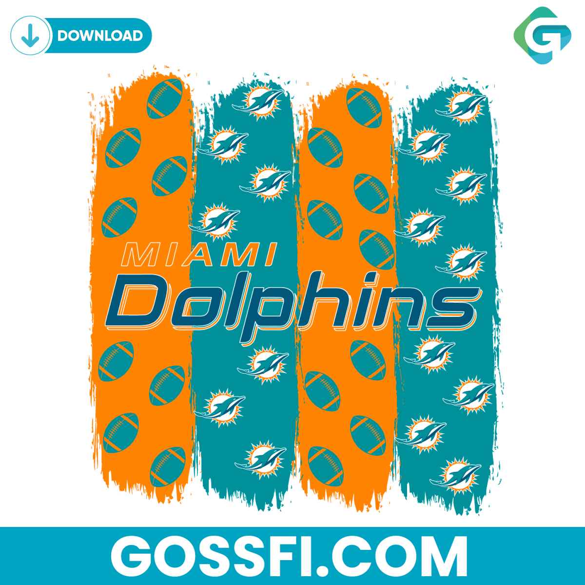 miami-dolphins-football-pattern-svg