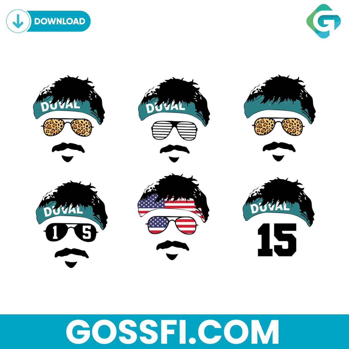 football-player-gardner-minshew-mustache-svg