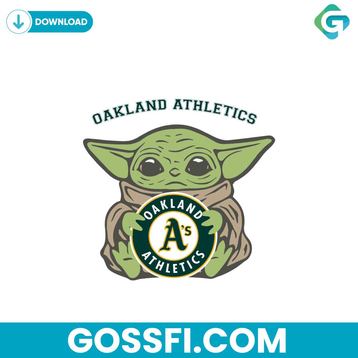 oakland-athletics-baby-yoda-svg-digital-download
