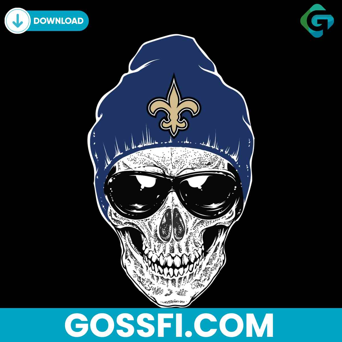 skull-new-orleans-saints-svg-cricut-digital-download
