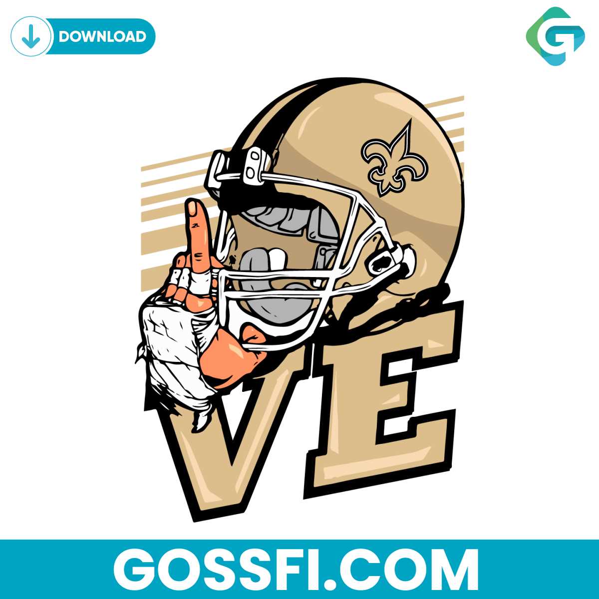 love-new-orleans-saints-nfl-svg-digital-download