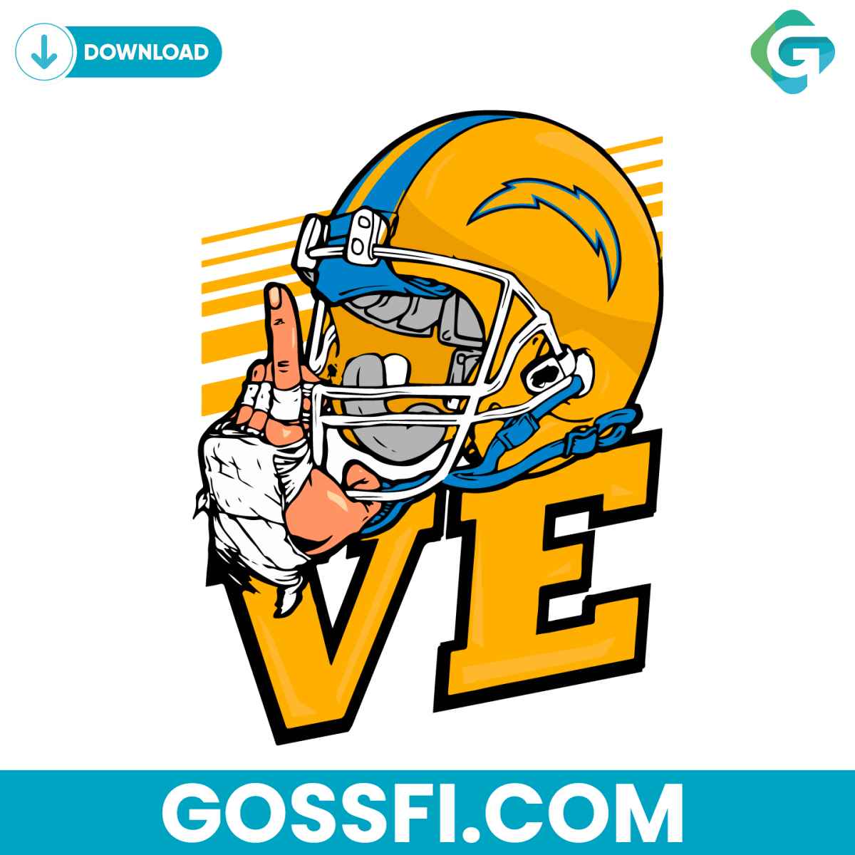 love-los-angeles-chargers-nfl-svg-digital-download