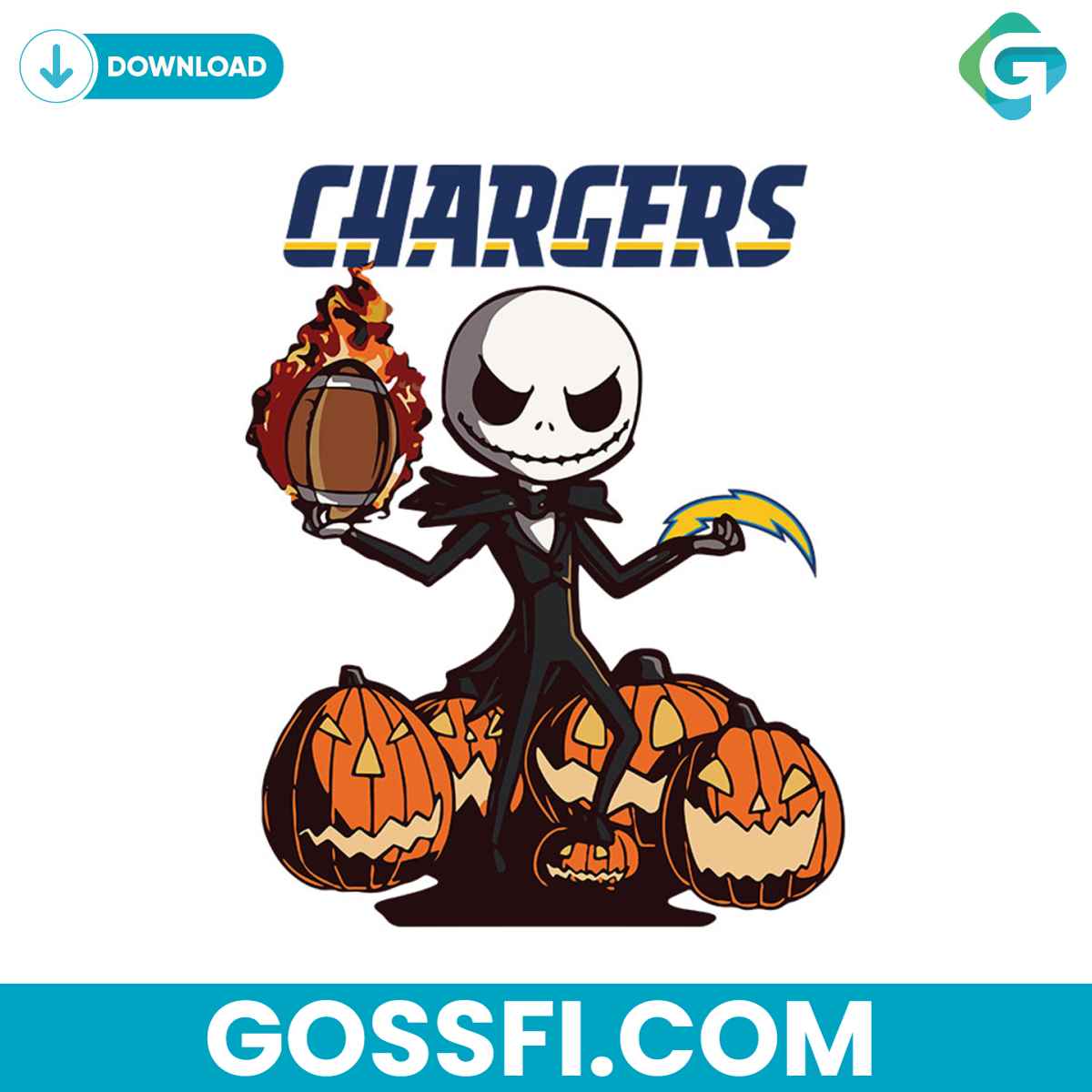 los-angeles-chargers-jack-skellington-halloween-svg