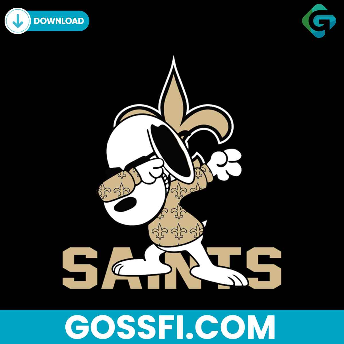 dabbing-snoopy-saints-football-svg-digital-download