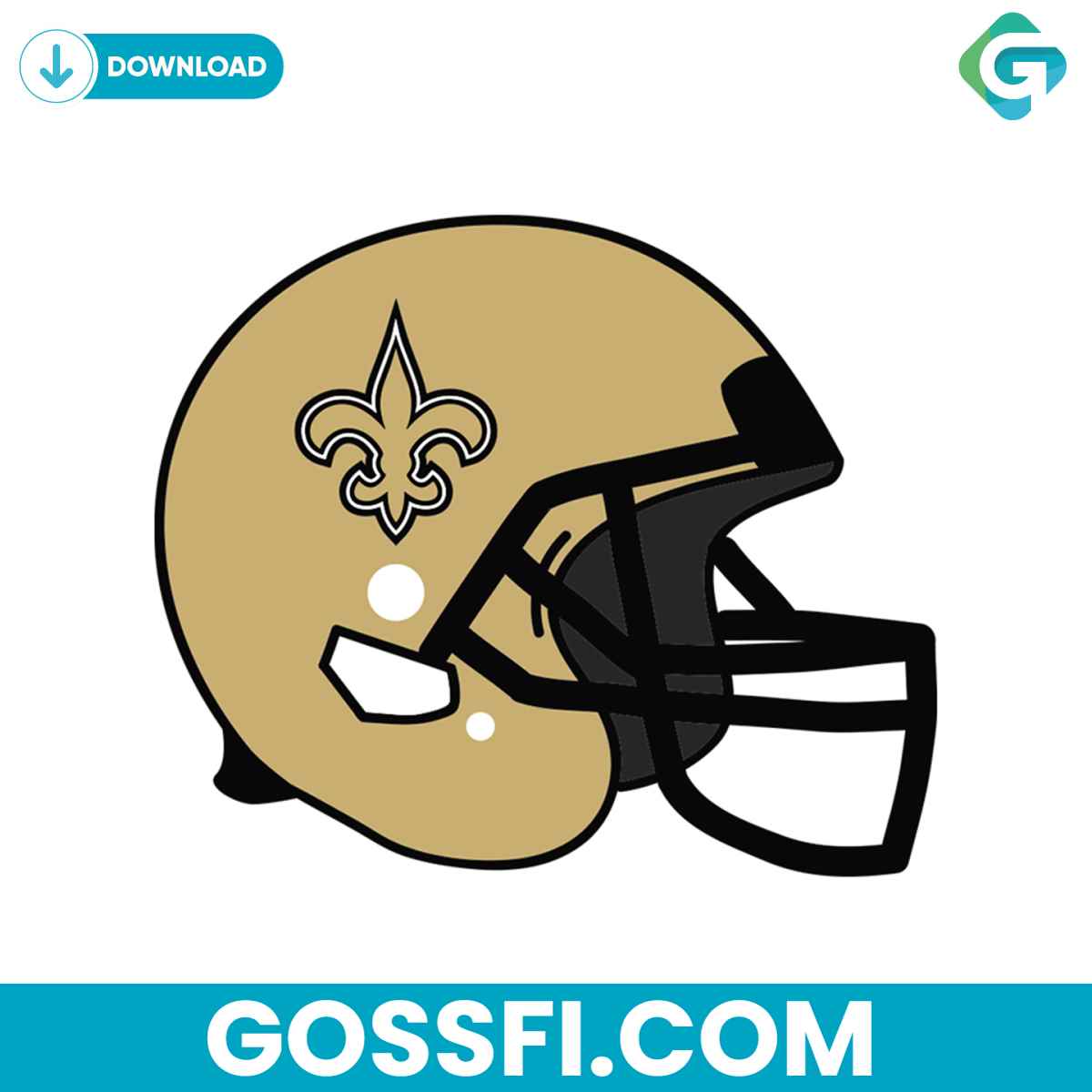 new-orleans-saints-helmet-svg-cricut-digital-download