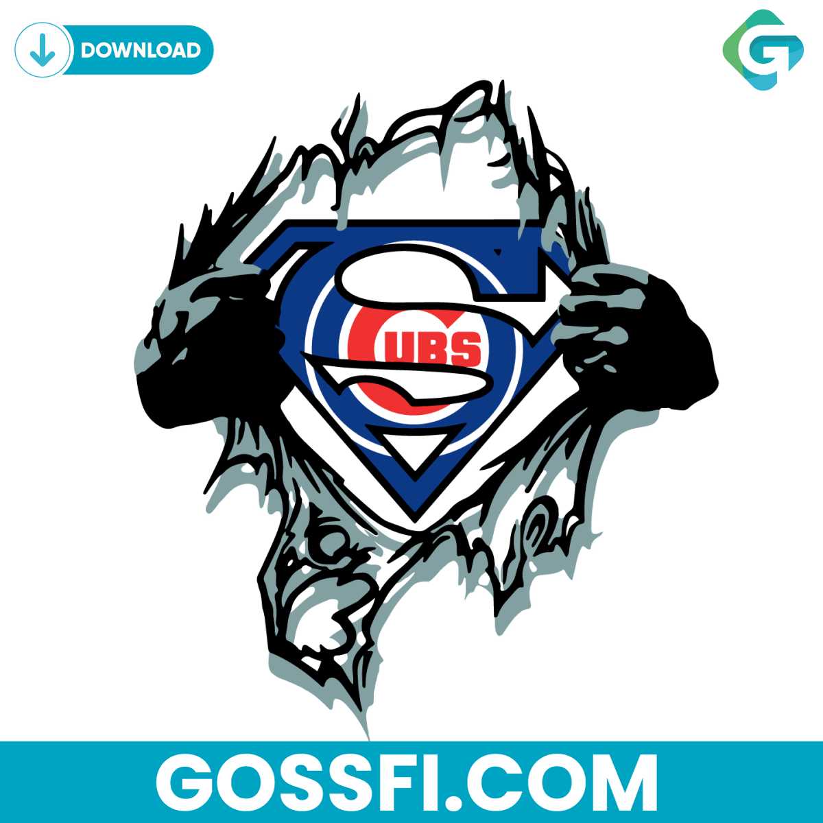 chicago-cubs-superman-svg-digital-download